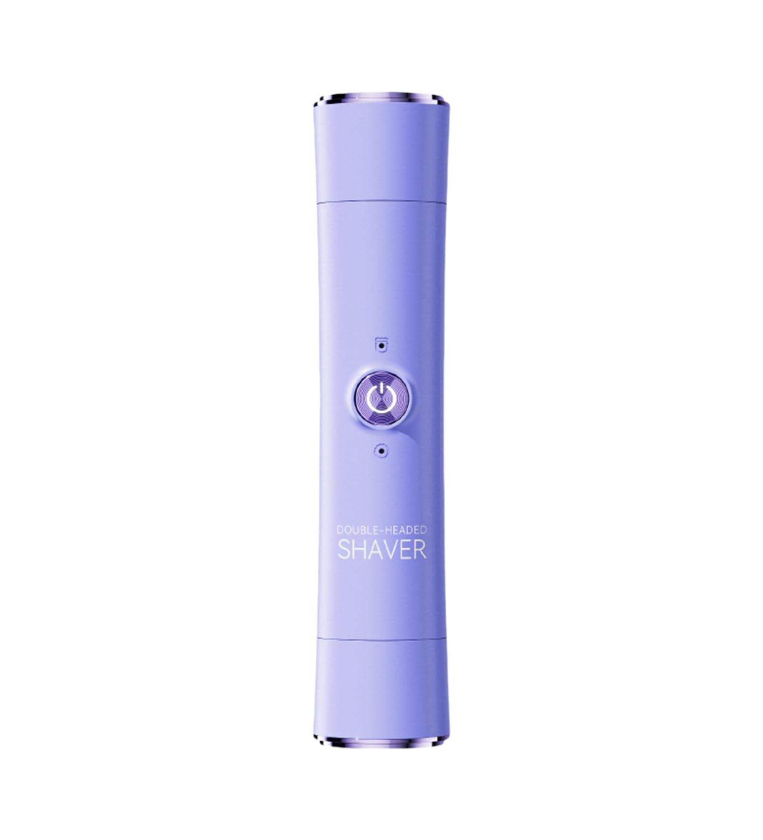 Ruwshuuk Electric Shaver For Women Bikini Trimmer with Double Attachments Multifunctional Ergonomic Design for Face and Body Purple - Buy Online on GoSupps.com