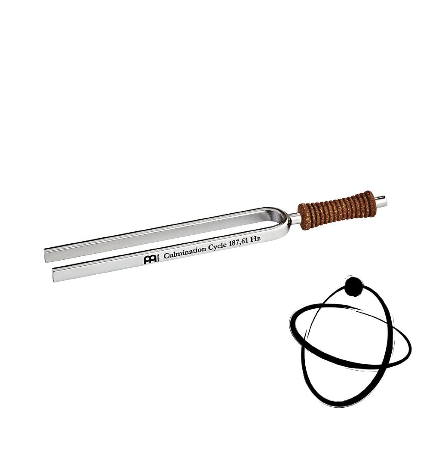 Sonic Energy Planetary Tuning Fork - Culmination Cycle (187.61 Hz / F3#) for Meditation & Therapy | Durable Nickel Steel (TF-M-CU) - Shop Internationally! - Buy Online on GoSupps.com