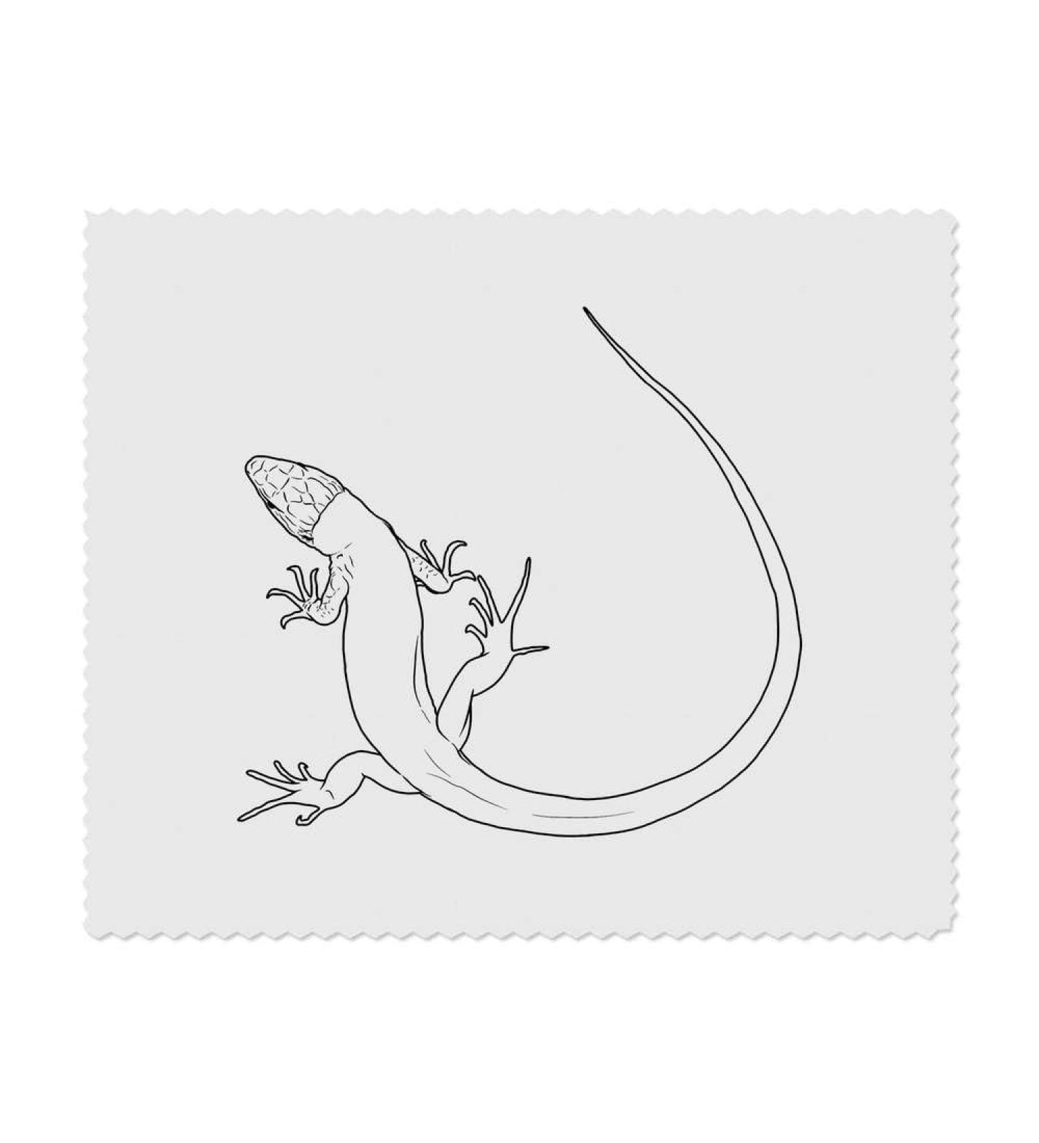 Buy LC00023395 Microfiber Lens/Eyeglass Cleaning Cloths - Curly Green Lizard Pack of 2 | International Shipping Available - Buy Online on GoSupps.com