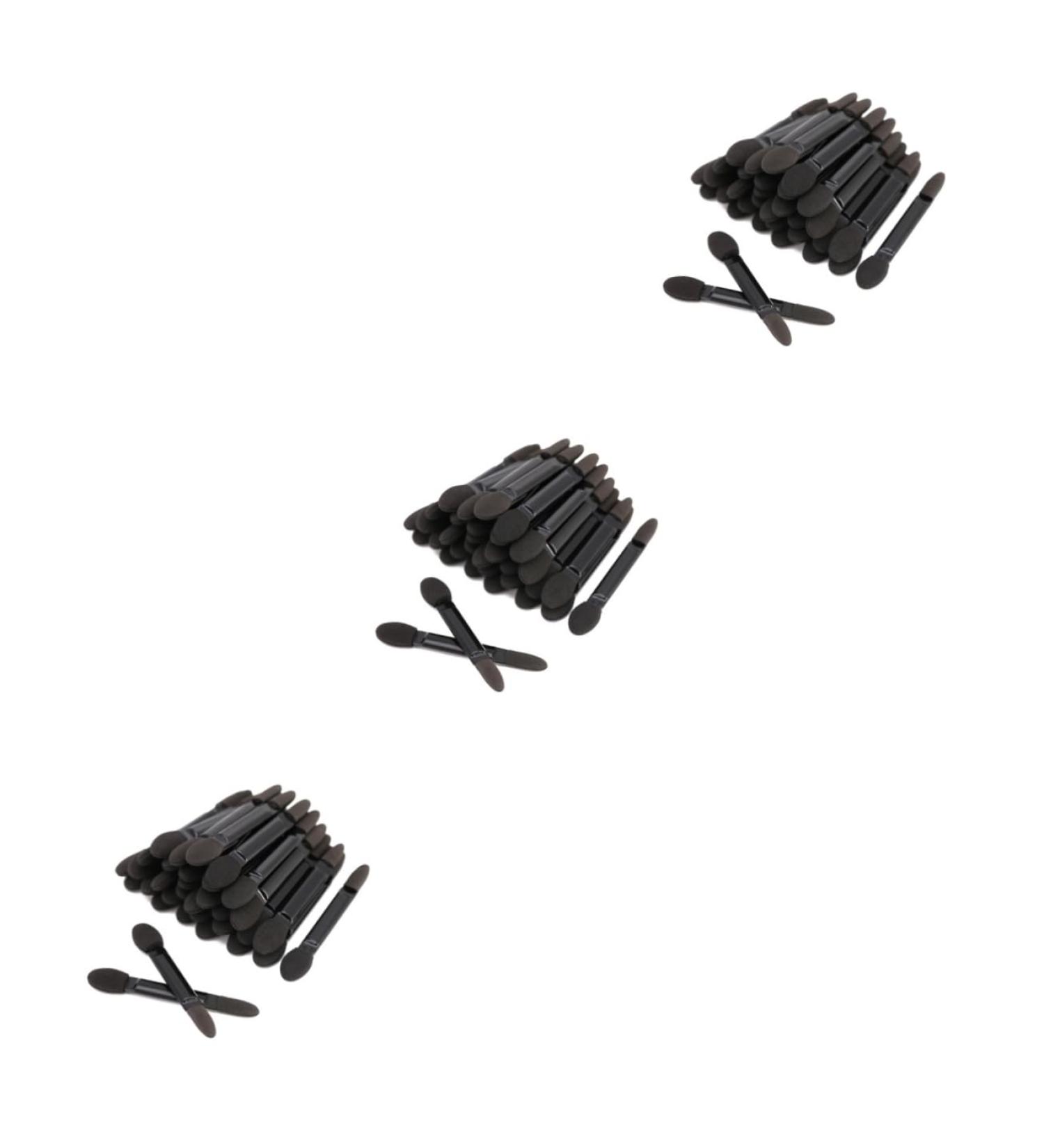 Baluue 150 Pcs Women Eyeshadow Brush Eye Shadow Applicator Double-end Eyeshadow Brushes Face Sponge Black - Buy Online on GoSupps.com