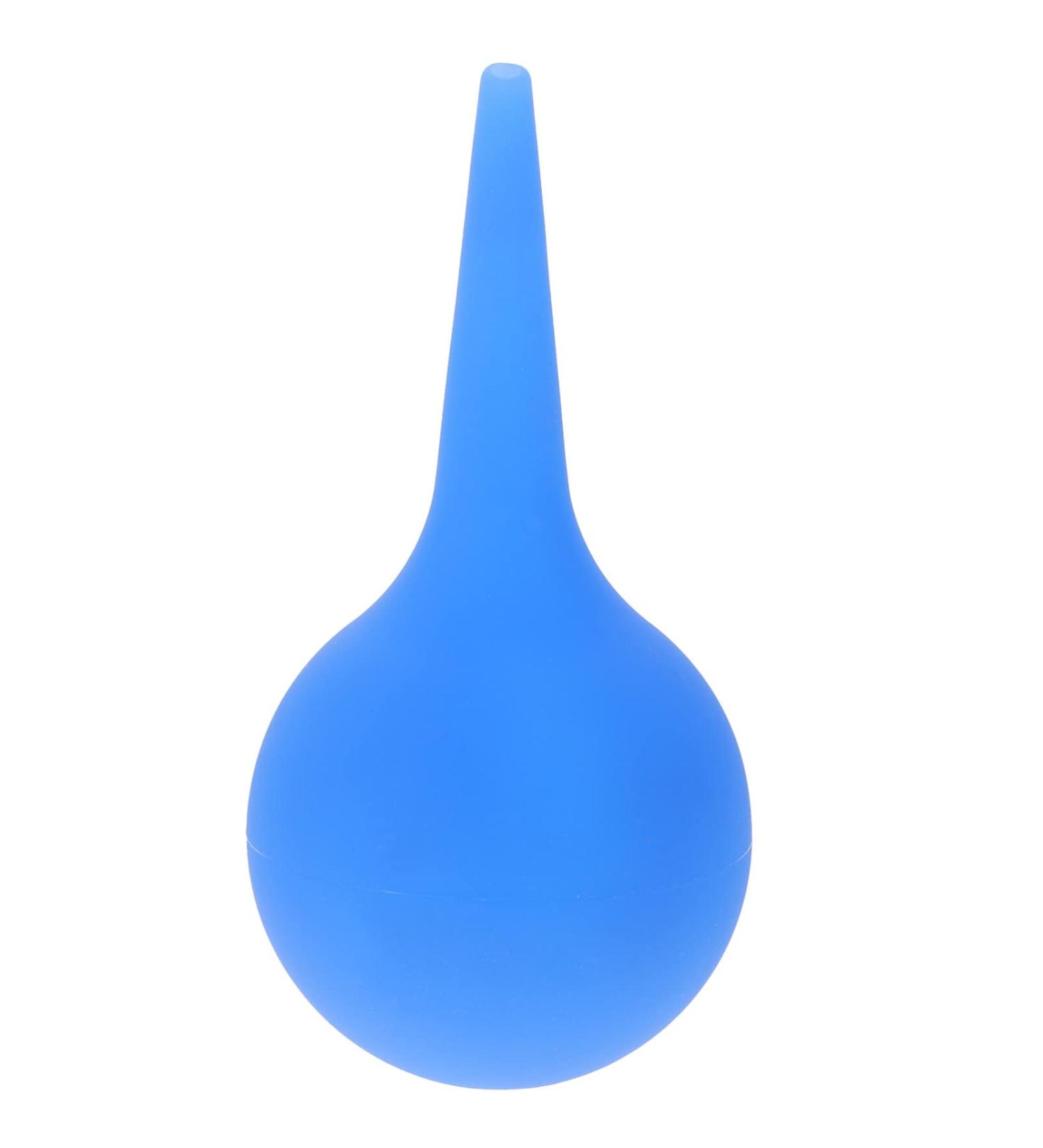 75ml Rubber Ear Wax Removal Syringe | Ear Cleaning Tool for Ear and Nose | Blue Suction Bulb - Buy Online on GoSupps.com