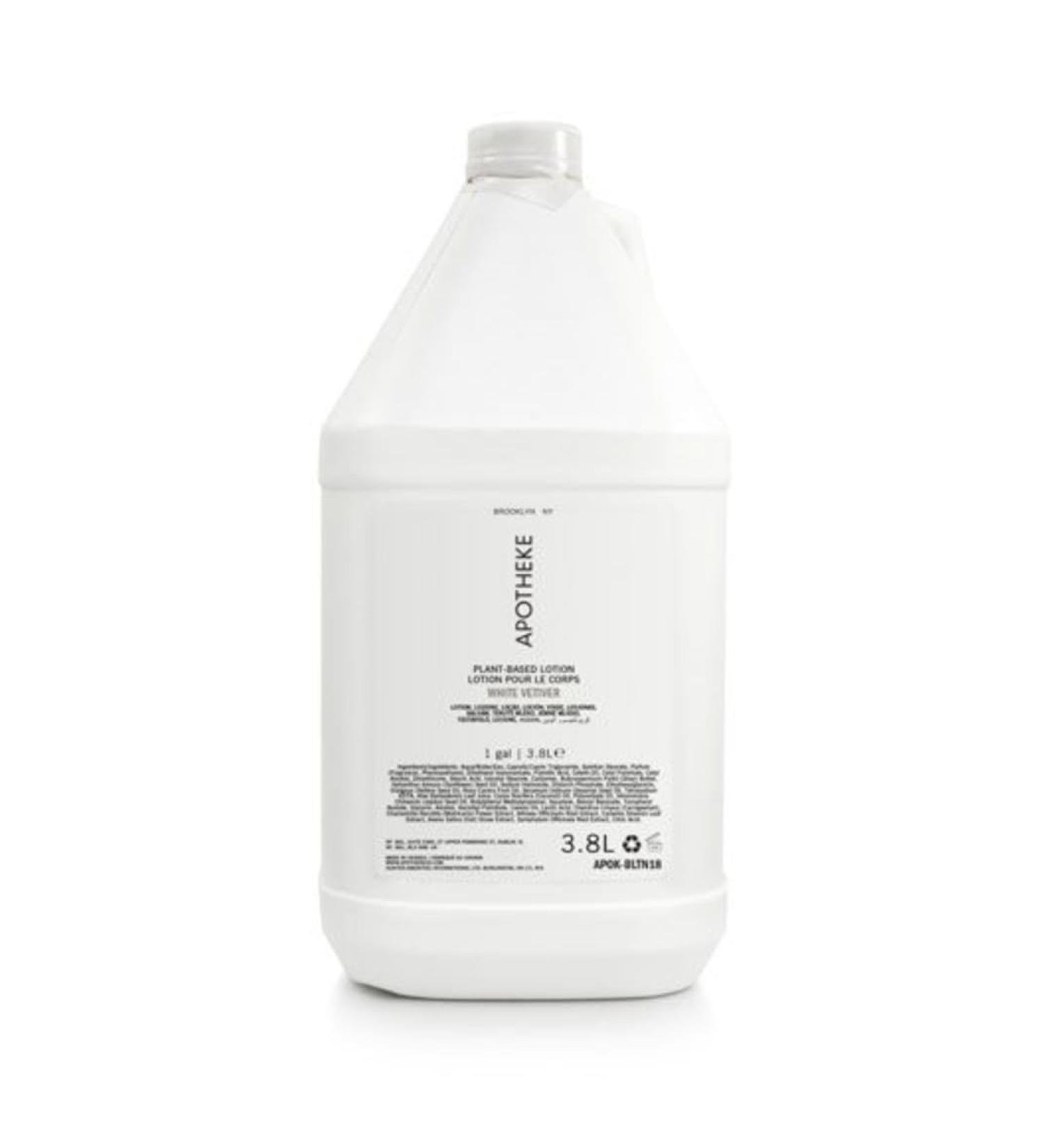 Fuzzion Apotheke White Vetiver Plant Based Body Lotion - 1 Gallon