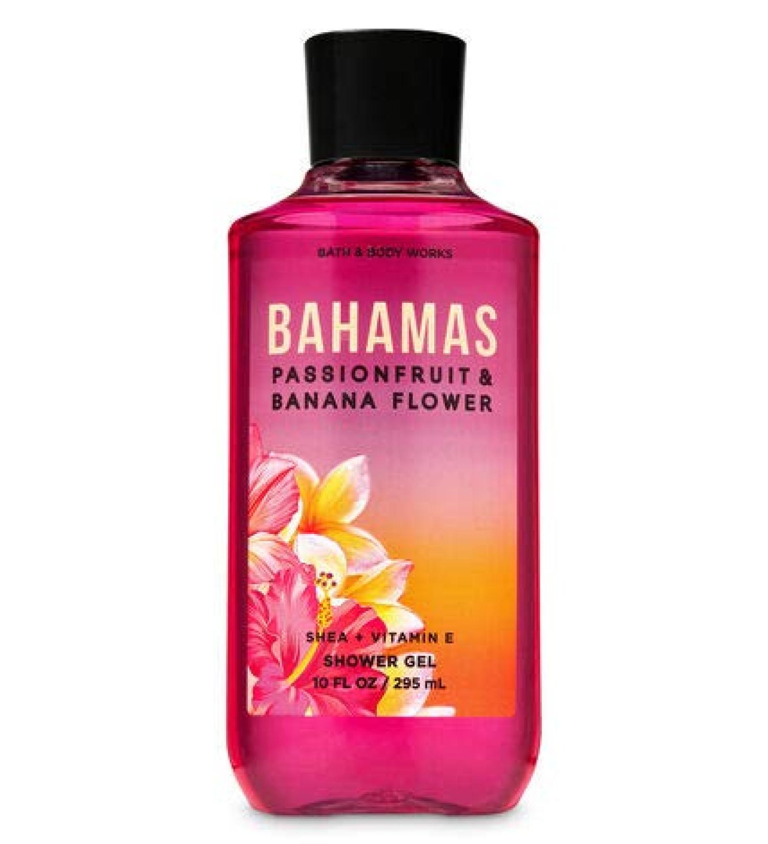 Bath and Body Works Bahamas Passionfruit Banana Flower Shower Gel 10 Ounce 2020 Version