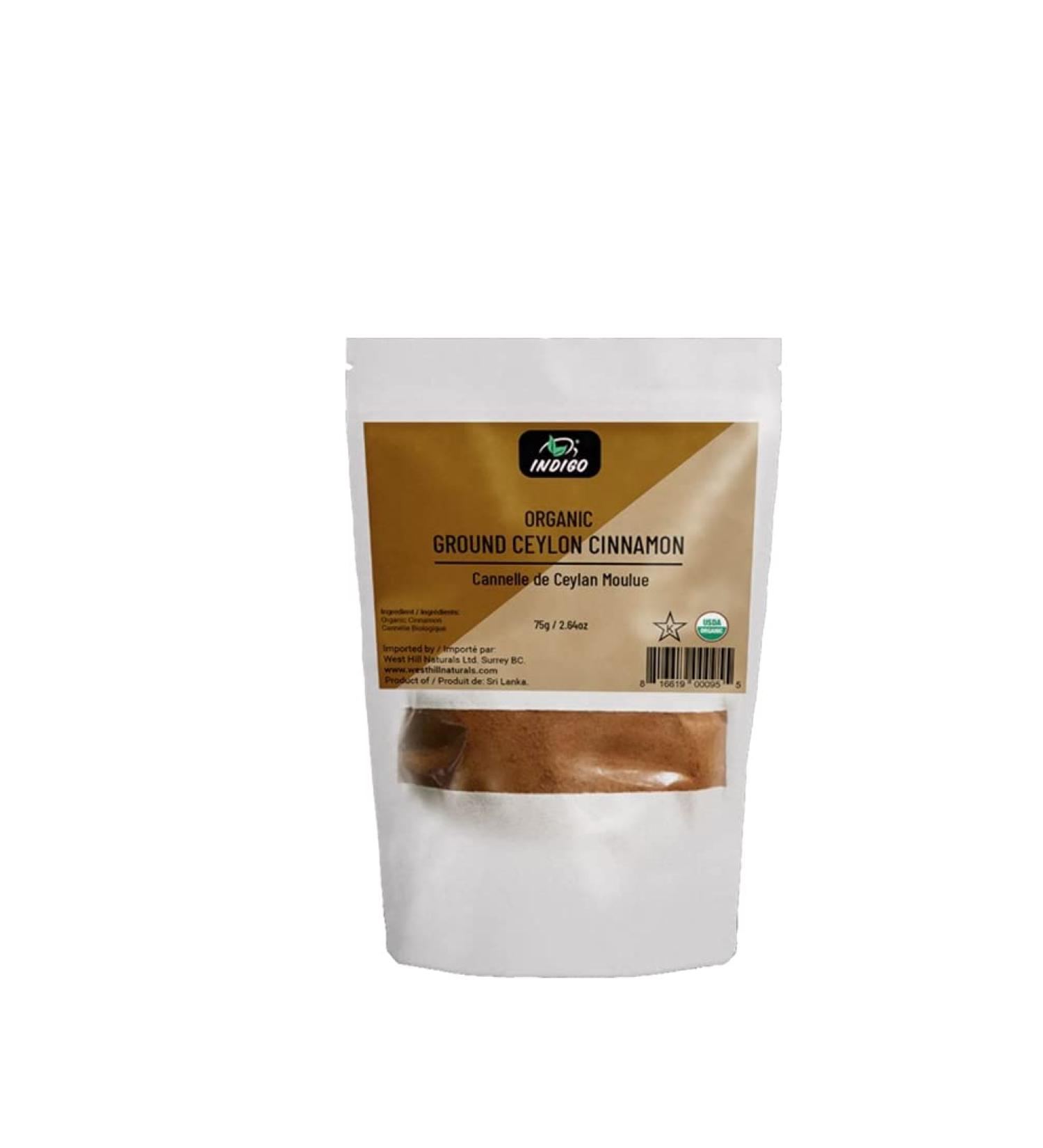 Indigo Organic Cinnamon Powder 75 Grams - Buy Online on GoSupps.com