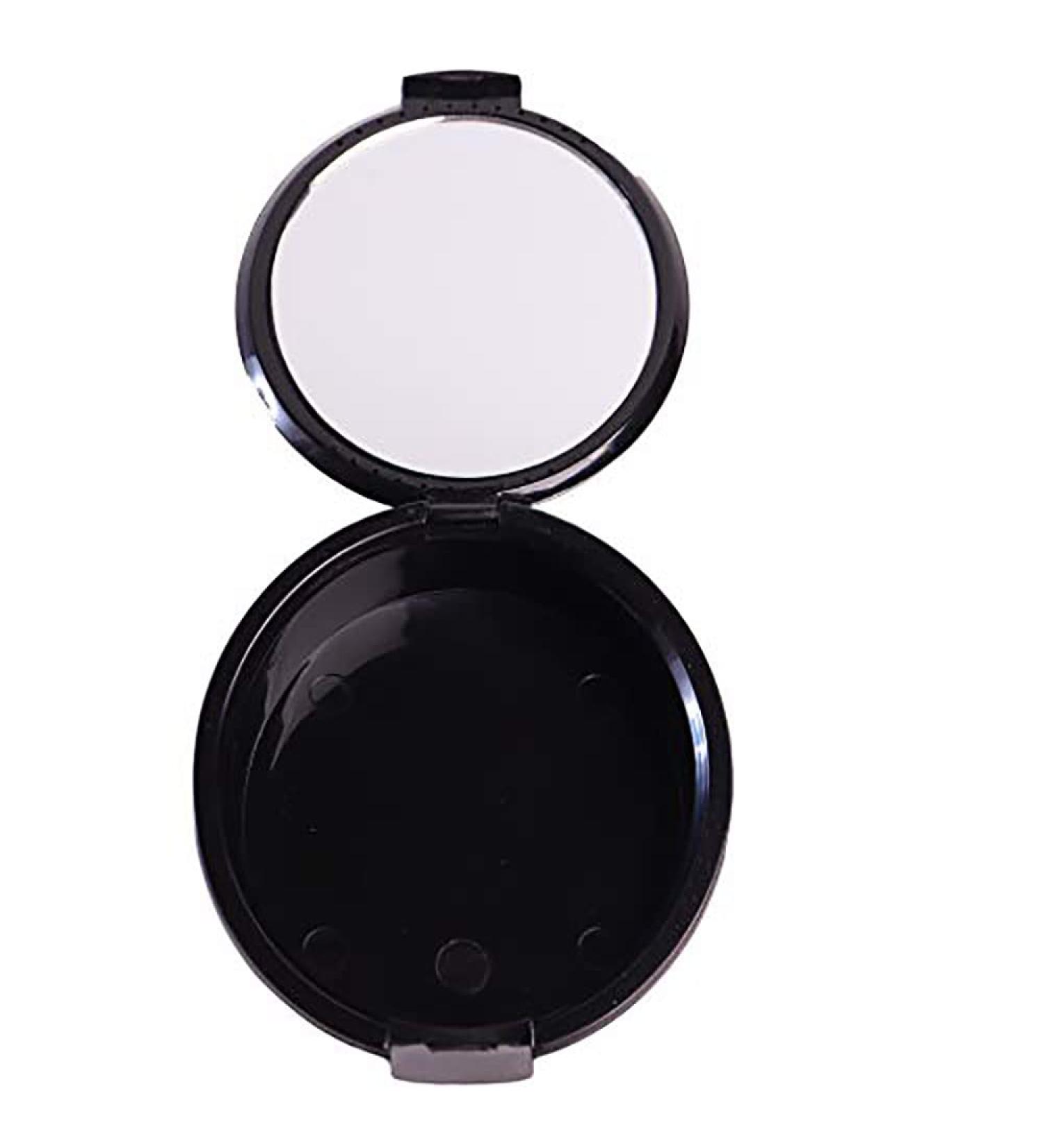 Denture Box Retainer Case with Mirror for Office, Home, Travel - Black - Buy Online on GoSupps.com