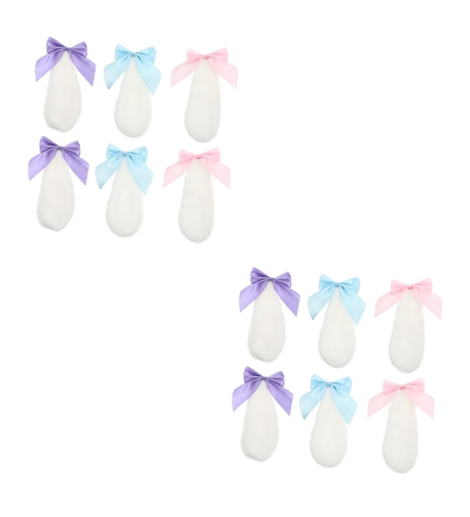 Beavorty 6 Pairs Plush Rabbit Ear Hair Clip ears hairpin rabbit hair barrettes womens hair clips bunny ears rabbit bowknot hair pins Hair Clip Rabbit decorate drop ears Miss fabric - Buy Online on GoSupps.com