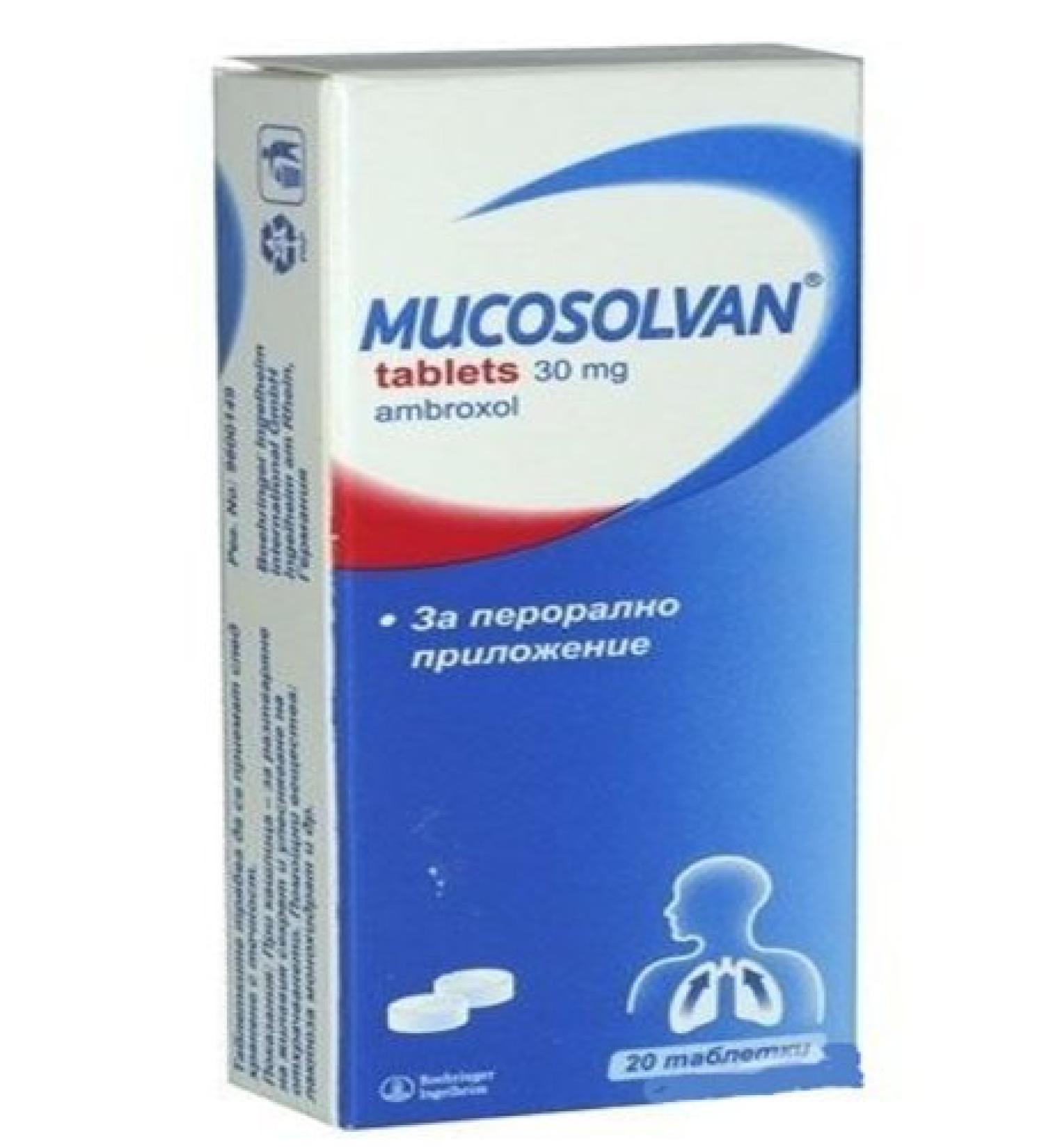 Boehringer I Mucosolvan Productive Cough 20 Tablets - Convenient Cough Relief For People On The Go