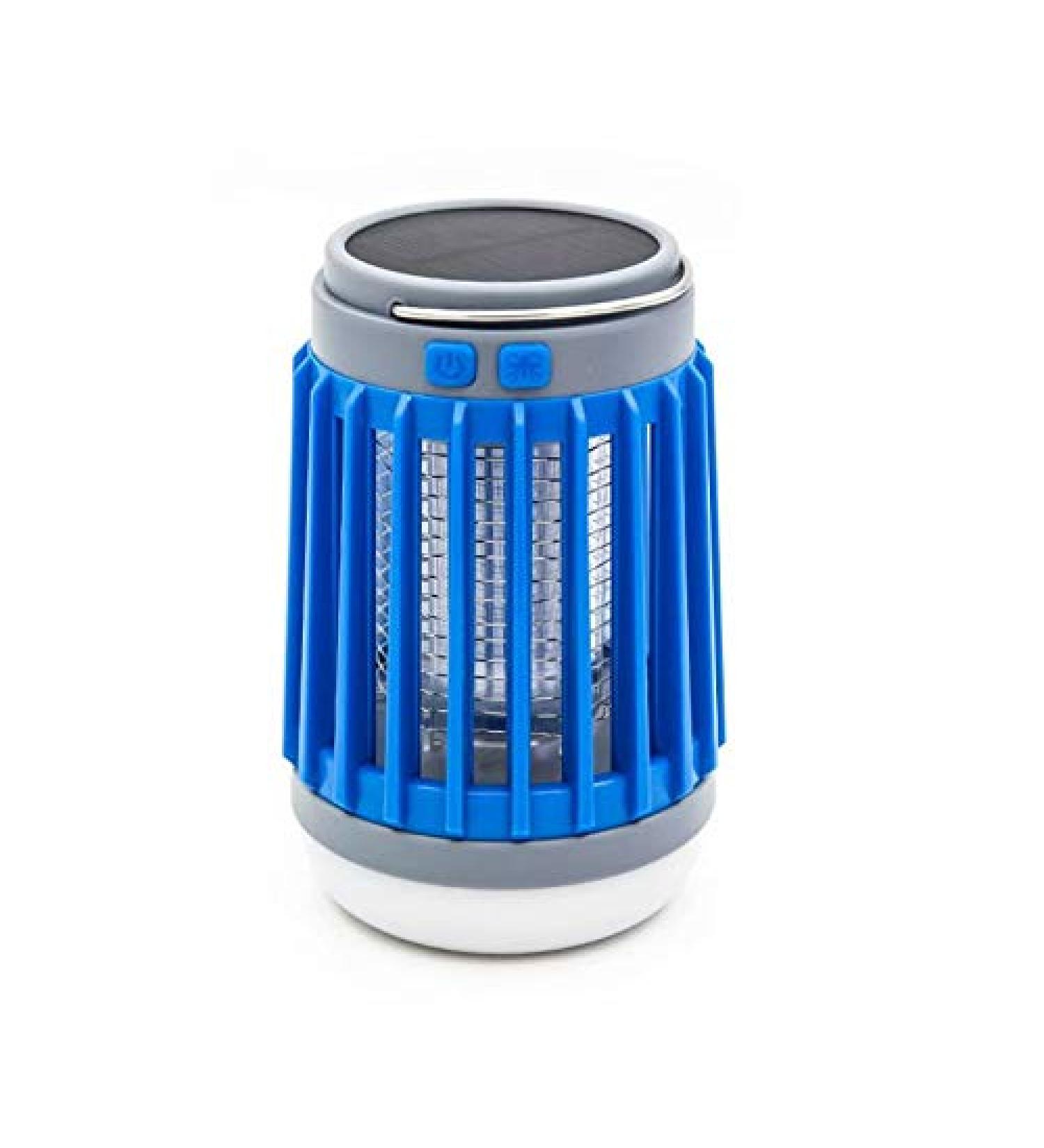 USB Mosquito Repeller - Electric Mosquito lamp Outdoor Waterproof Rechargeable Lighting Mosquito Trap Solar Charging Blue - Buy Online on GoSupps.com
