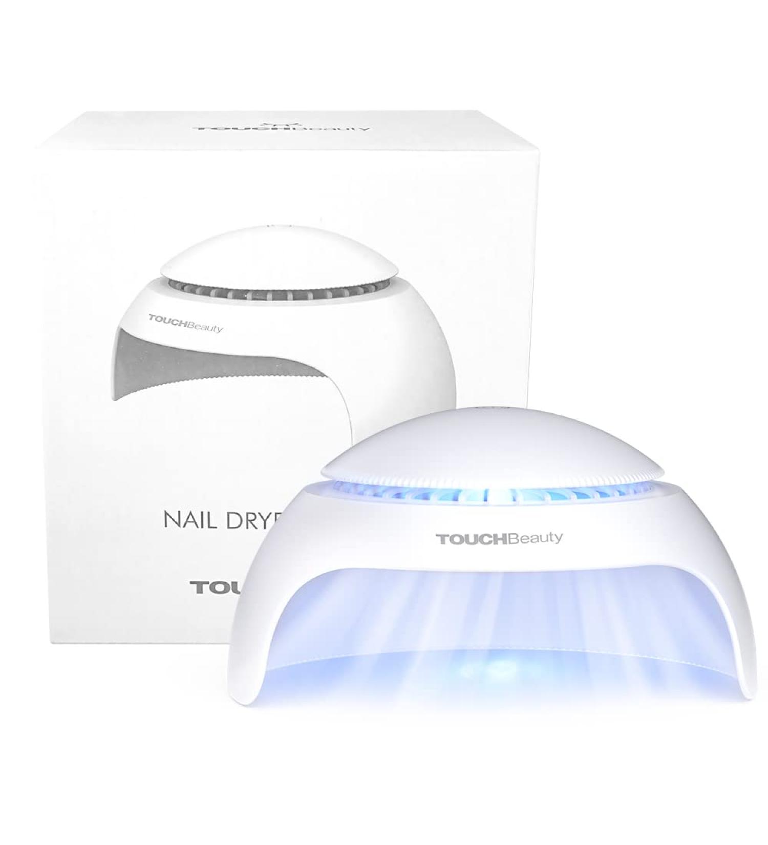 TOUCHBeauty Nail Dryer Air & LED Light | Mini Nail Dryer Fan for Normal Nail Polish - AG-2130A - Fast Drying Perfect for Home Use - Buy Online on GoSupps.com