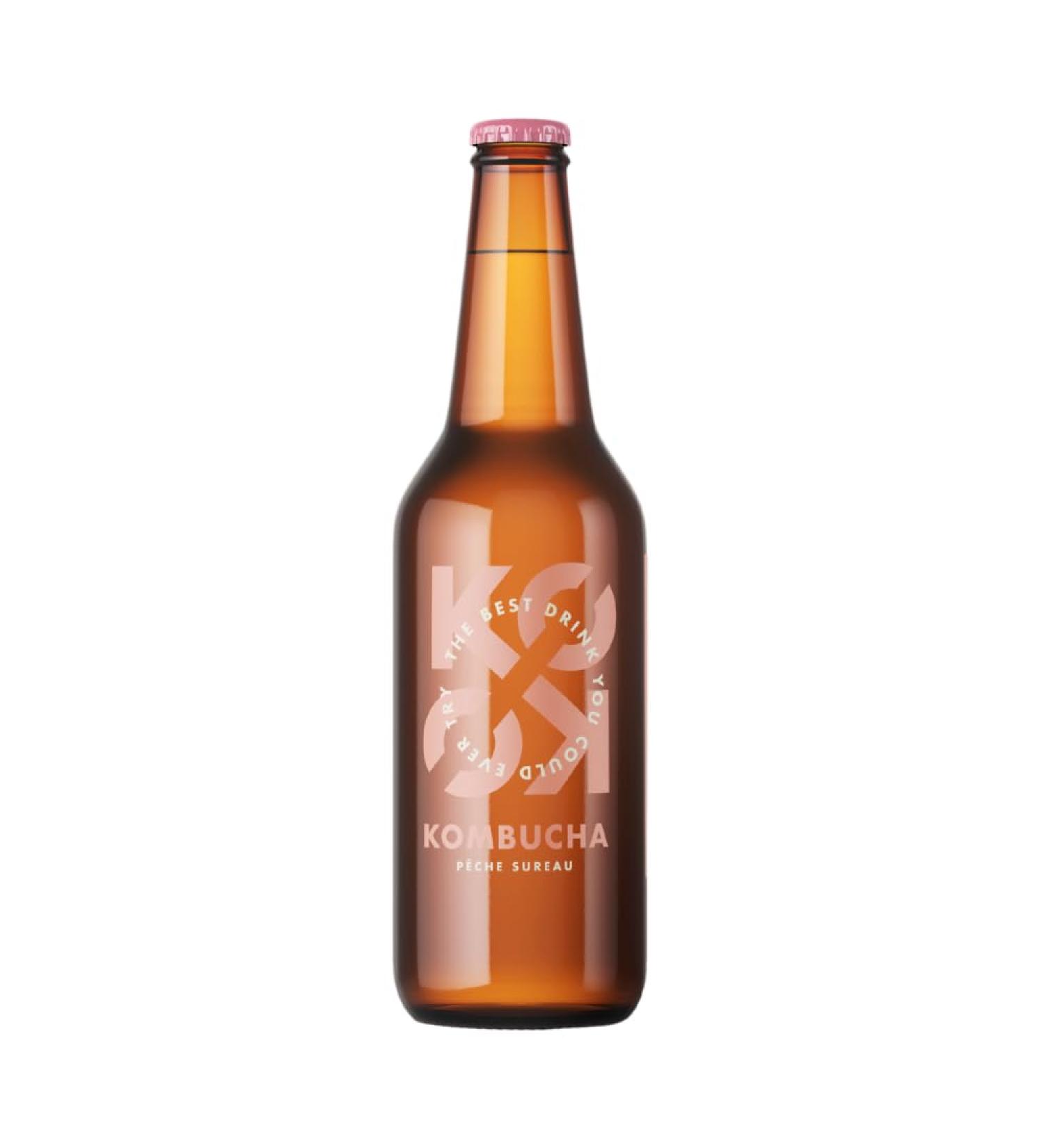 KOKO Kombucha - Saveur P che-Sureau (12 x 33 cl)