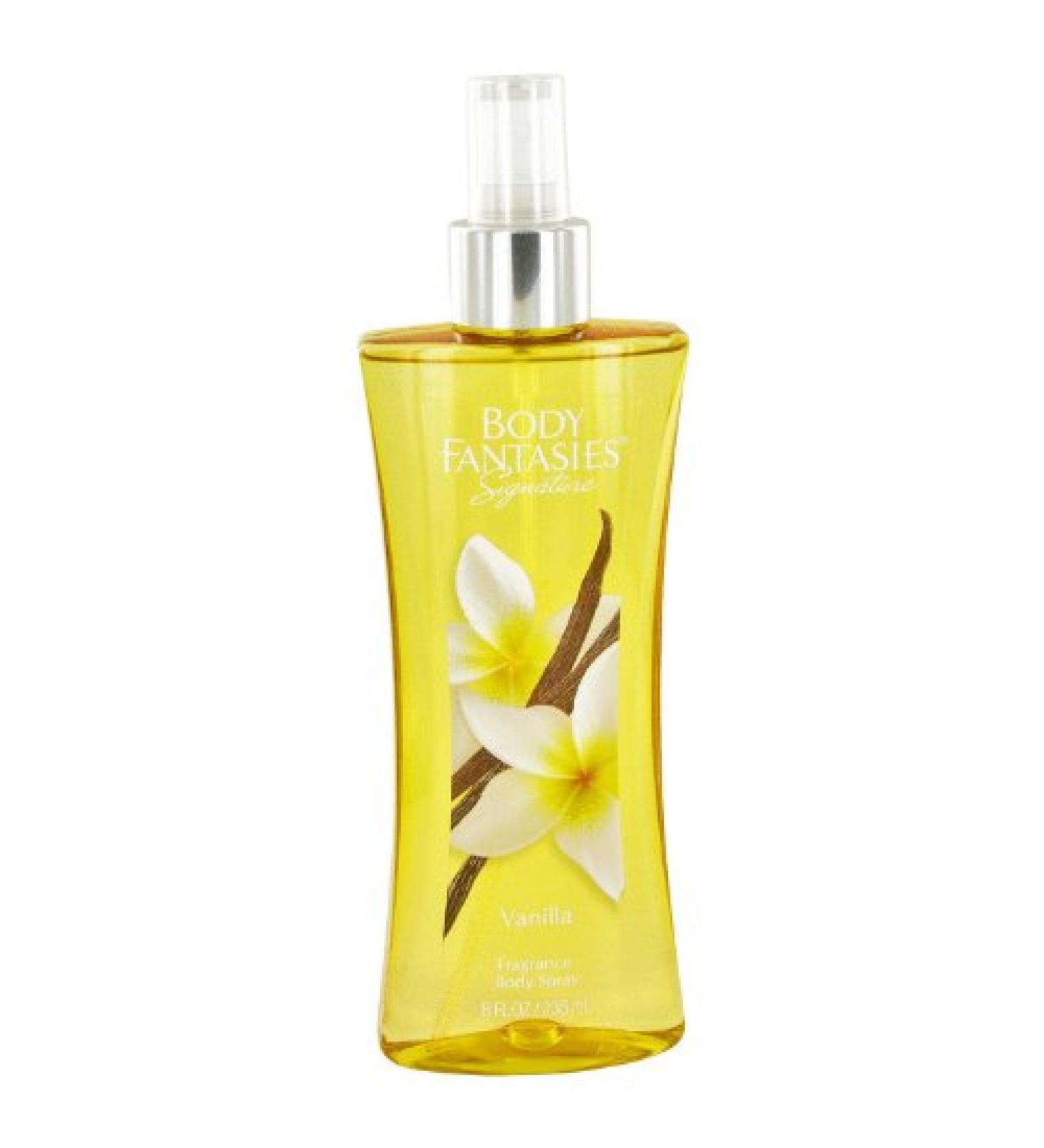 Body Fantasies Signature Vanilla Fantasy by Parfums De Coeur Body Spray 8 oz Women by Parfums de Coeur