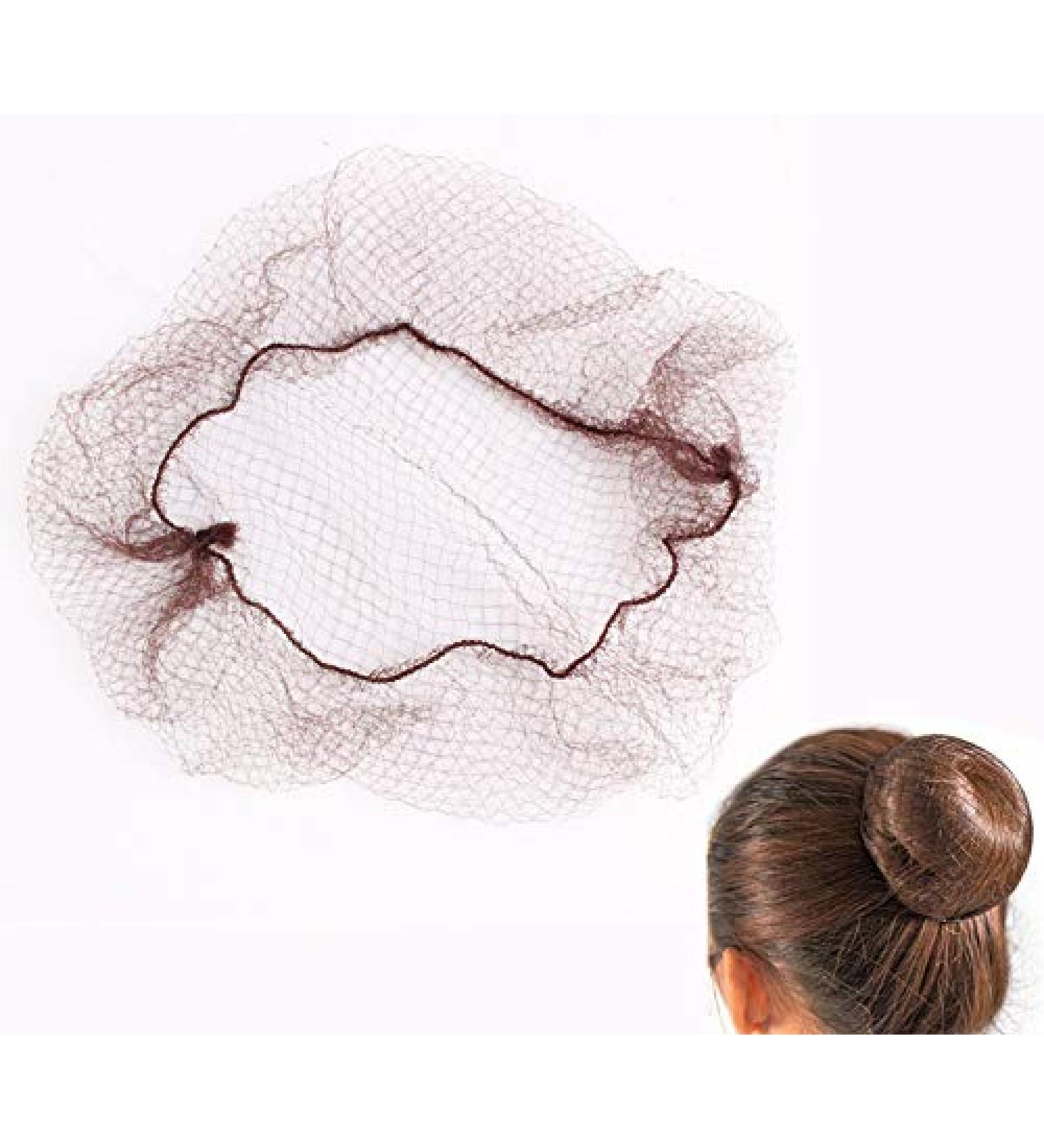 60 Pack Brown Invisible Elastic Edge Hair Nets - 20 Length, 1/4 Opening - Lightweight Dancing Hairnets for Women & Girls - Buy Online on GoSupps.com