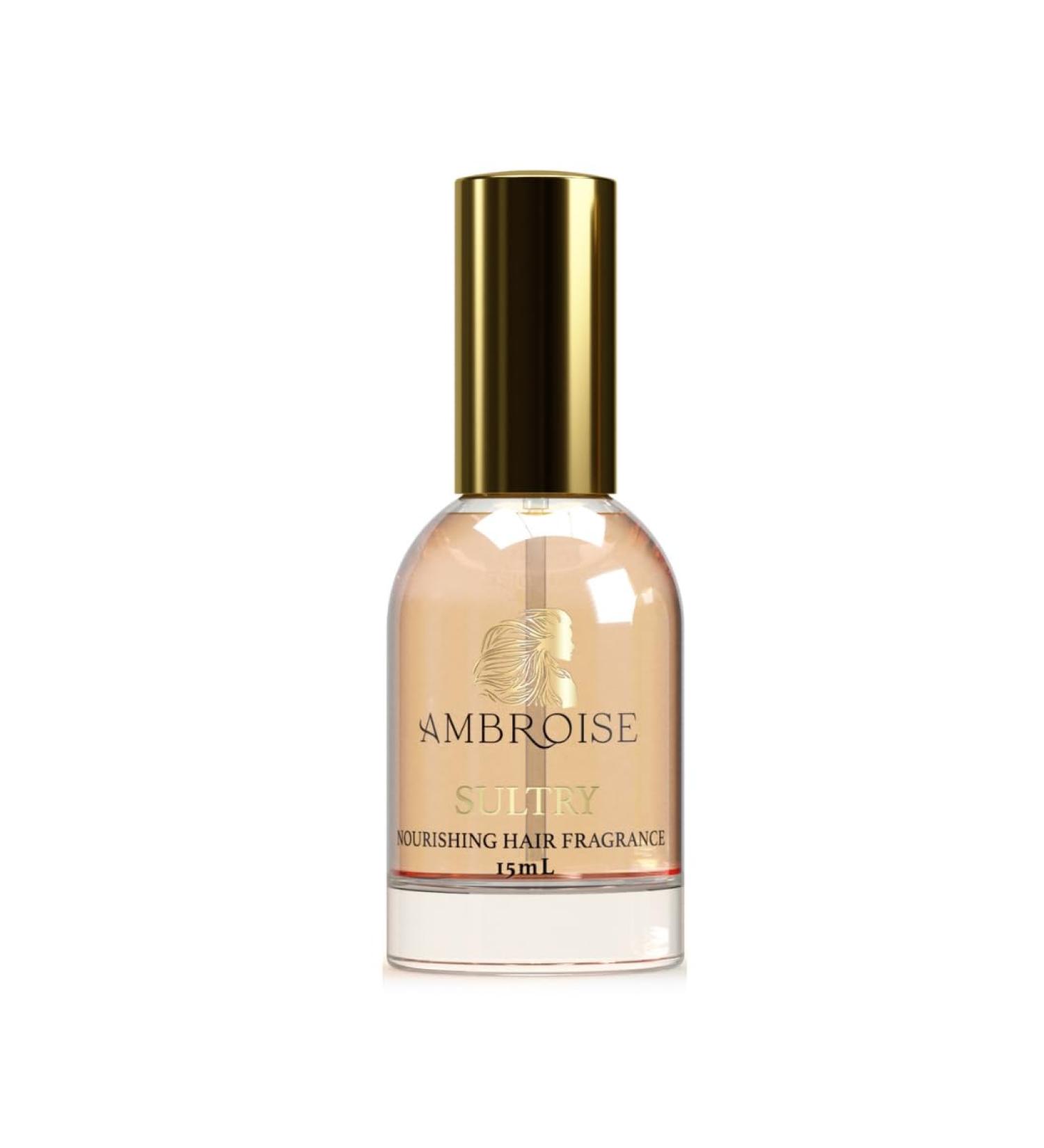 Ambroise Nourishing Hair Fragrance (15mL Sultry - Floral Musk Notes of Precious Rose Geranium and Elegant Musk) Hair Perfume 0.5 Fl Oz (Pack of 1) Sultry - 15ml - Floral musk notes of precious rose geranium and the seductive depth of elegant musk - Buy Online on GoSupps.com