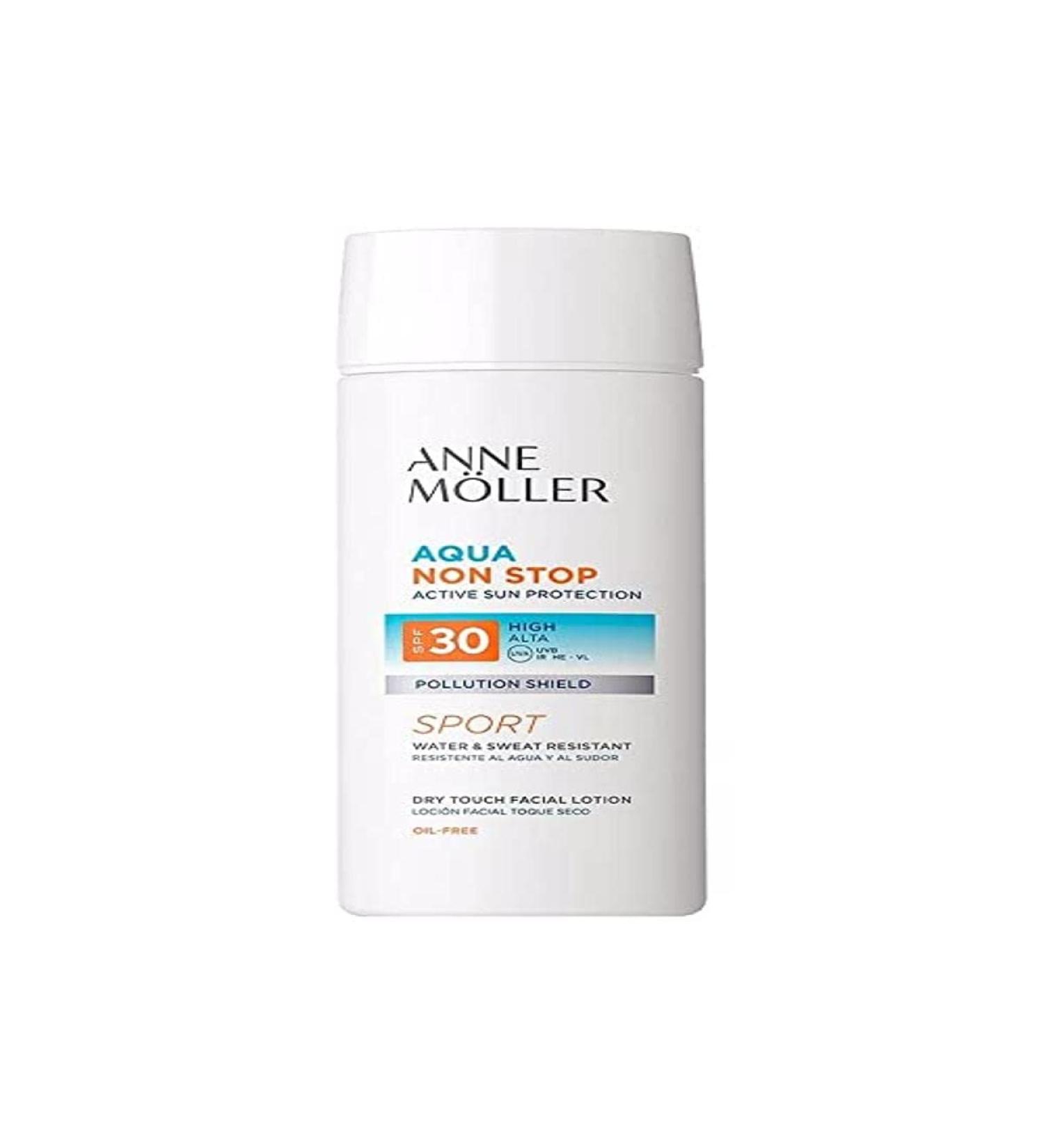 ANNE MOLLER AQUA NON STOP SPORT FACIAL SOLAR PROTECTOR SPF30+ 75 ML