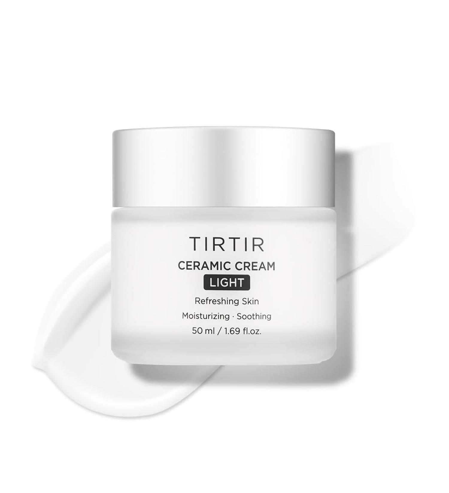 Buy TIRTIR Ceramic Cream Light - Deep Moisturizer for Glass Skin | Lightweight Korean Skincare with Polyglutamic Acid & Centella Asiatica | 1.69 Fl Oz - Buy Online on GoSupps.com