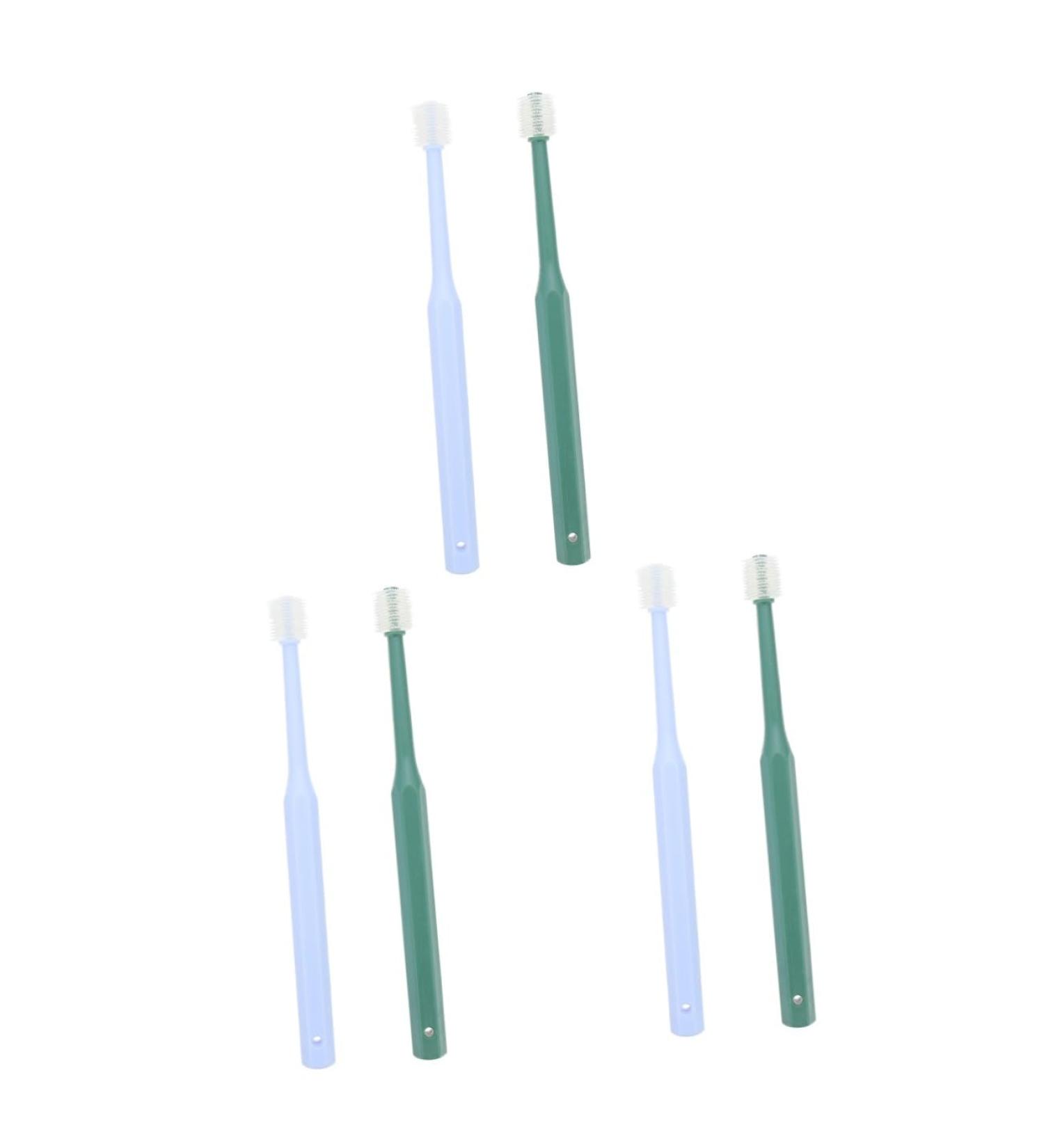 Beavorty 6 pcs Puppy -degree Portable Teeth Handheld Cat Clean Cleaning Plastic Pet Tooth Pets Dog Brush 1 count (Pack of 1) Assorted Colorx3pcs - Buy Online on GoSupps.com