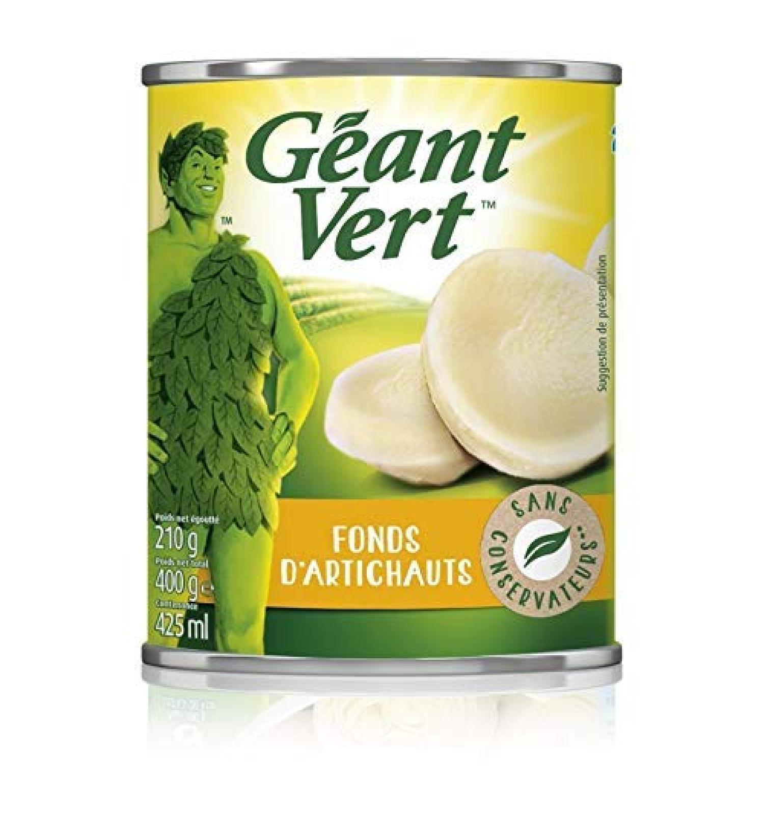 GIANT VERT - Artichoke Bottoms 210G - Pack of 2 - best offer - Buy Online on GoSupps.com