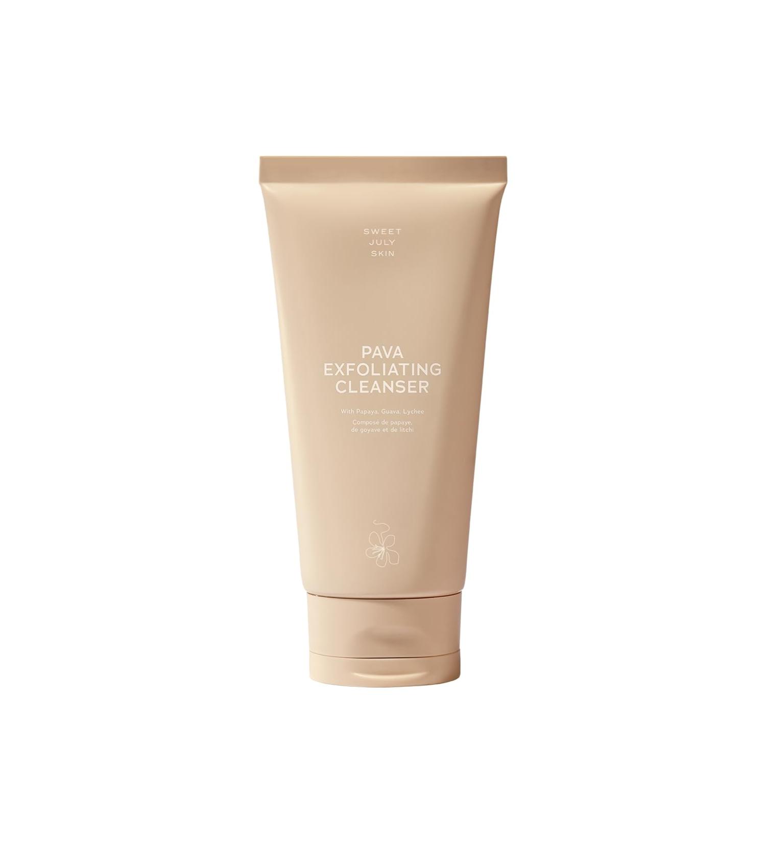 SWEET JULY SKIN Pava Exfoliating Cleanser | Gentle Hydrating Face Wash for All Skin Types | Vegan & Non-Stripping - 5.6 oz - Buy Online on GoSupps.com