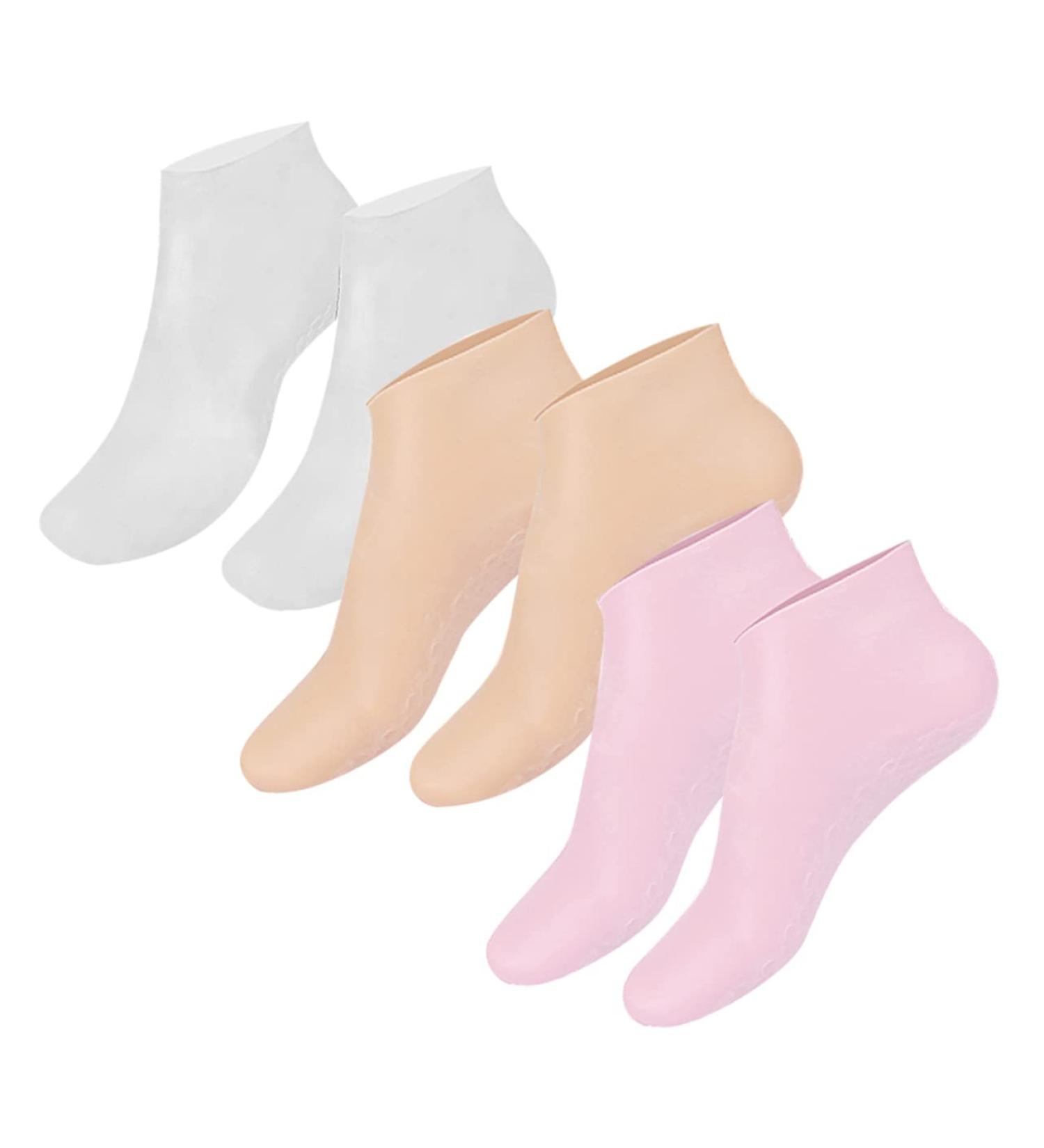 3 Pairs Moisturizing Socks Heel Socks Silicone Socks Foot Care Foot Care Non Socks Cracked Heel Repair Spa Gel Socks Lotion Socks Soft Sebs Moisture Cream Miss - Buy Online on GoSupps.com