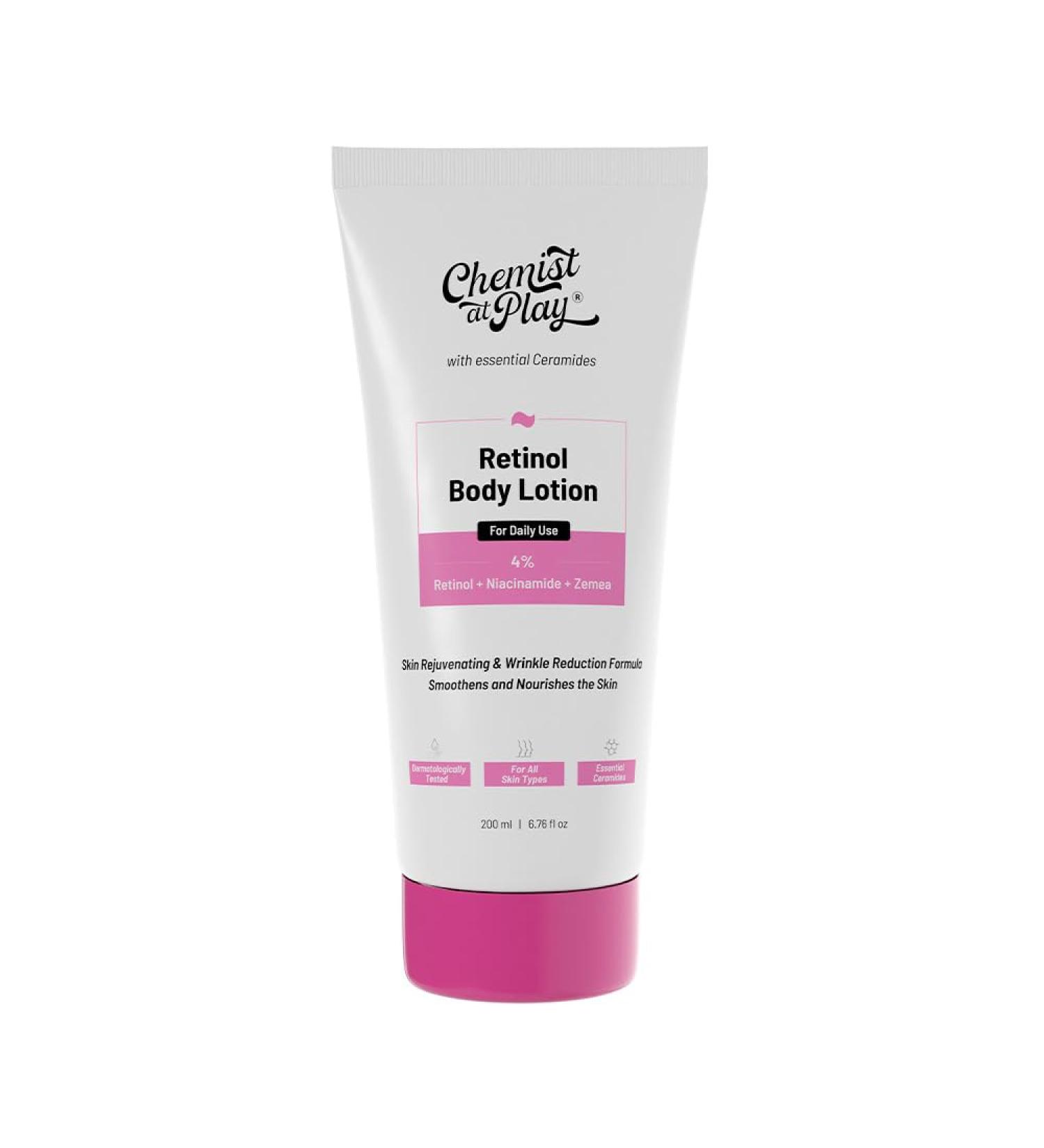Anti-Aging Body Lotion with 4% Retinol & Niacinamide | Brightening & Nourishing | 7 fl oz for All Skin Types - Buy Online on GoSupps.com