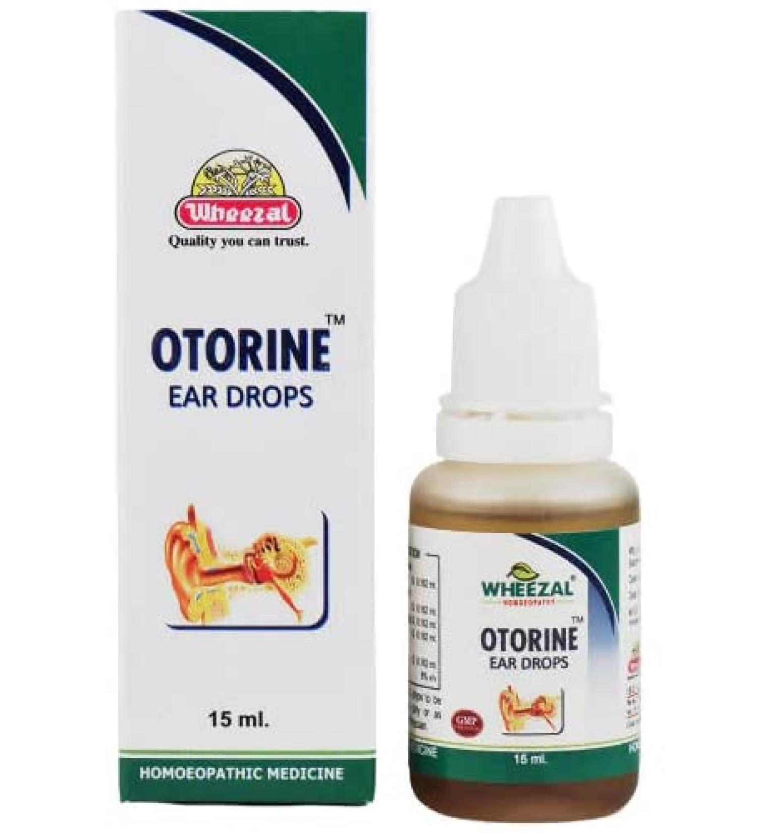 Otorine Ear Drops for Ear Wax Removal Ear Pain Earache Ear Discharge Infection of Ear Excessive Wax Swimmer's Ear - 15ml