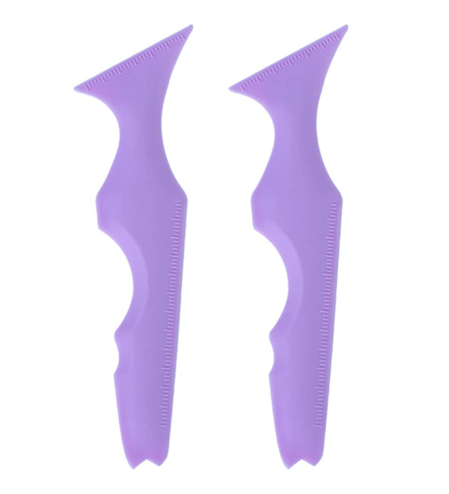 FOMIYES Eyeliner Stencils Silicone Winged Eyeliner Aid Eyebrow Pencil Stencil Tools for Women 2Pcs - Buy Online on GoSupps.com