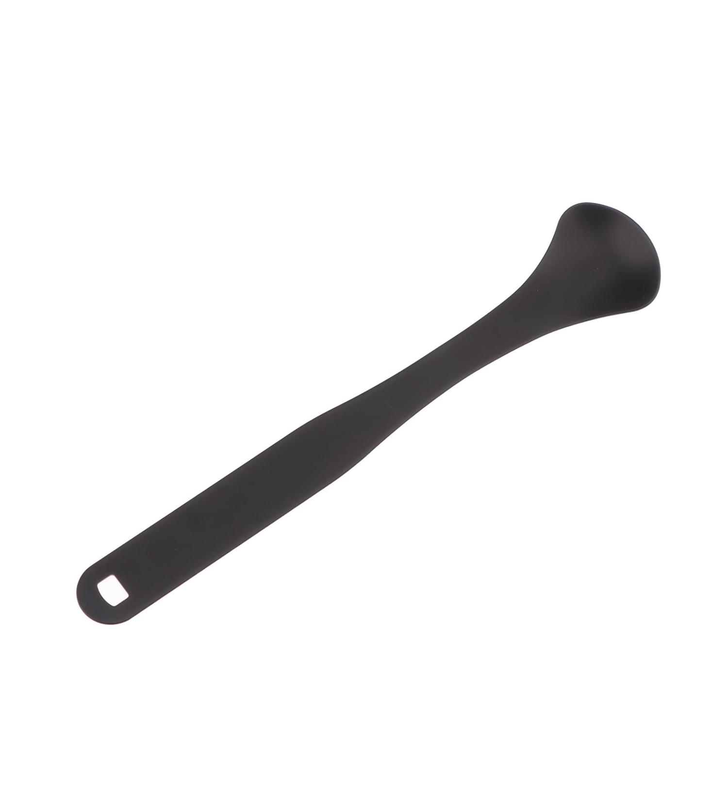 Yawdil Spoon Tongue Scraper for Adults - Metal Tongue Cleaner for Bad Breath & Healthy Oral Care - Black - Buy Online on GoSupps.com