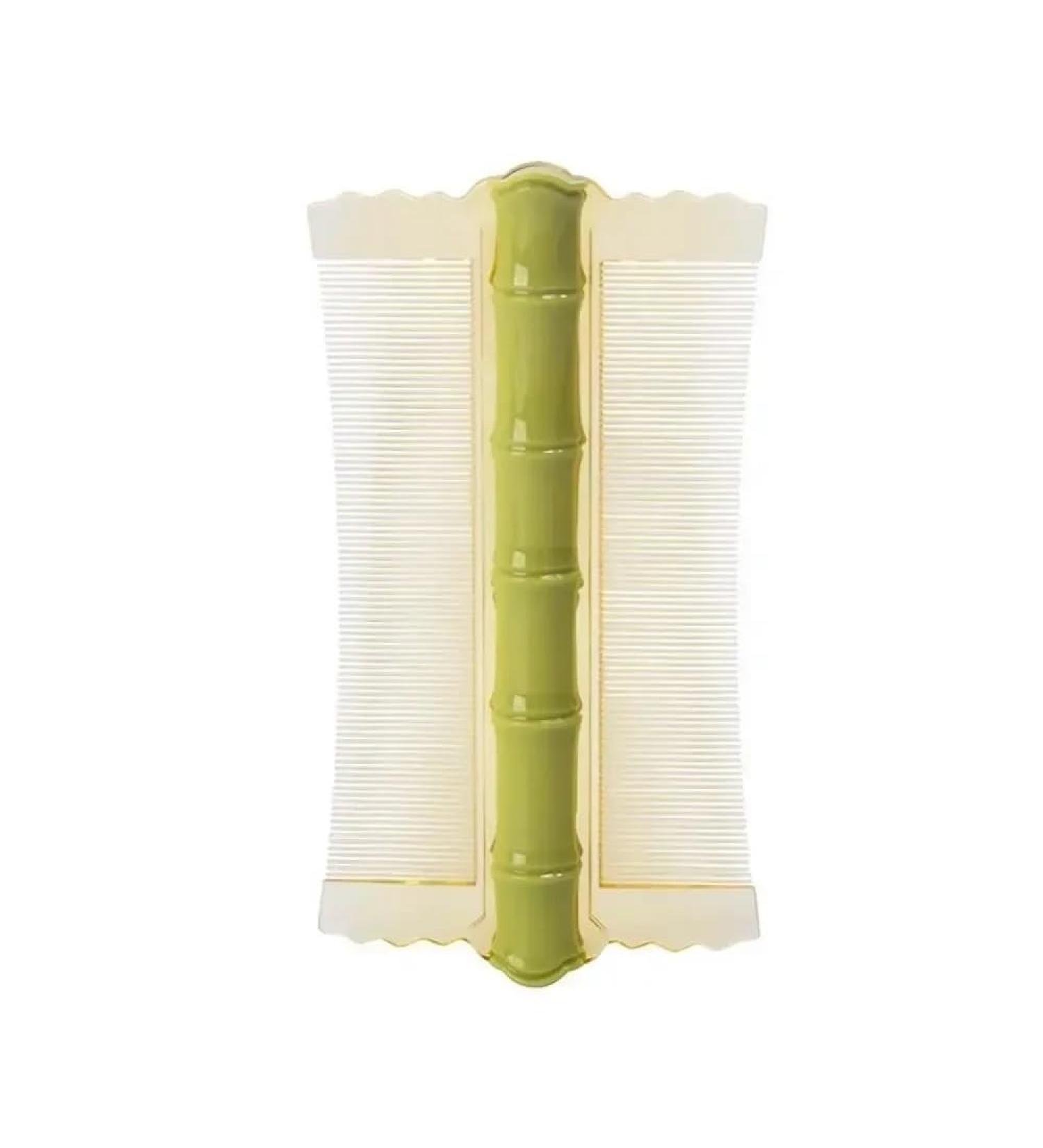 Double-Sided Head Lice Comb | Detachable Narrow Fine Tooth | Flea & Dandruff Removal Tool - Green - Buy Online on GoSupps.com