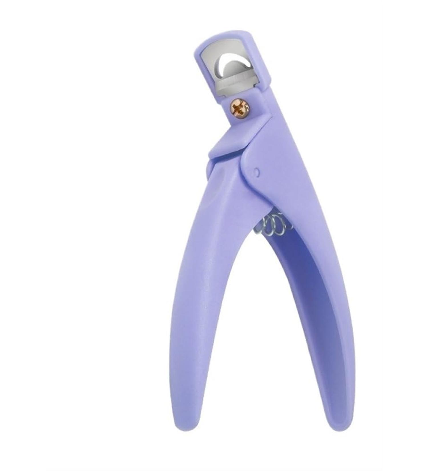 U-Shaped French False Nail Scissors Professional Stainless Steel Head Nail Clipper French False Nail Tips Clipper (Color : Purple) - Buy Online on GoSupps.com