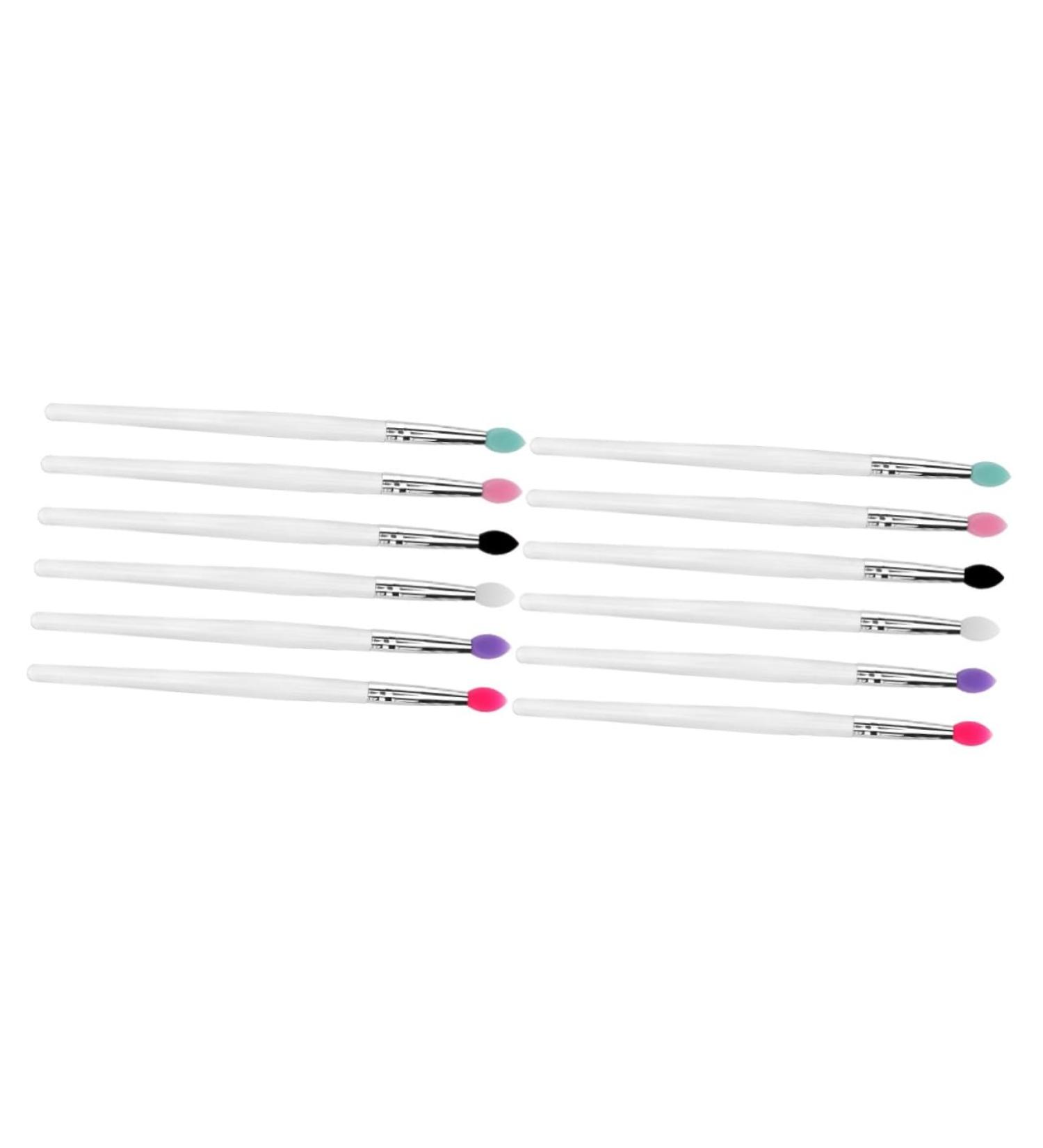 Healeved 12 Pcs Eye Shadow Brush Dual Sided Eyeshadow Brush Makeup Practice Face Makeup Eyeshadow - Buy Online on GoSupps.com