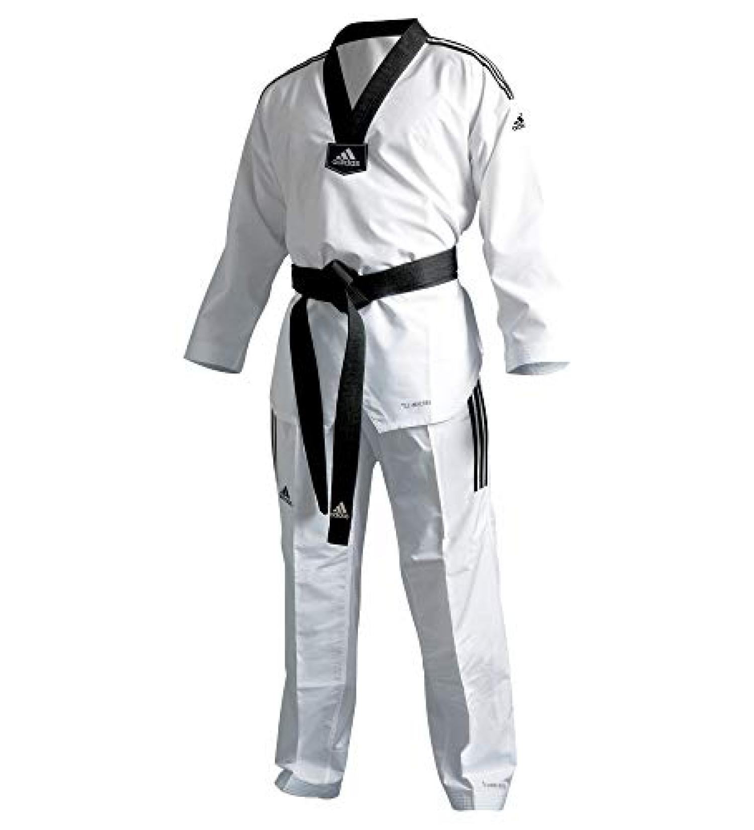 adidas Eco Fighter 3 Taekwondo Black V-Neck Sparring Uniform | 100% Polyester 190 (5) - Buy Online on GoSupps.com