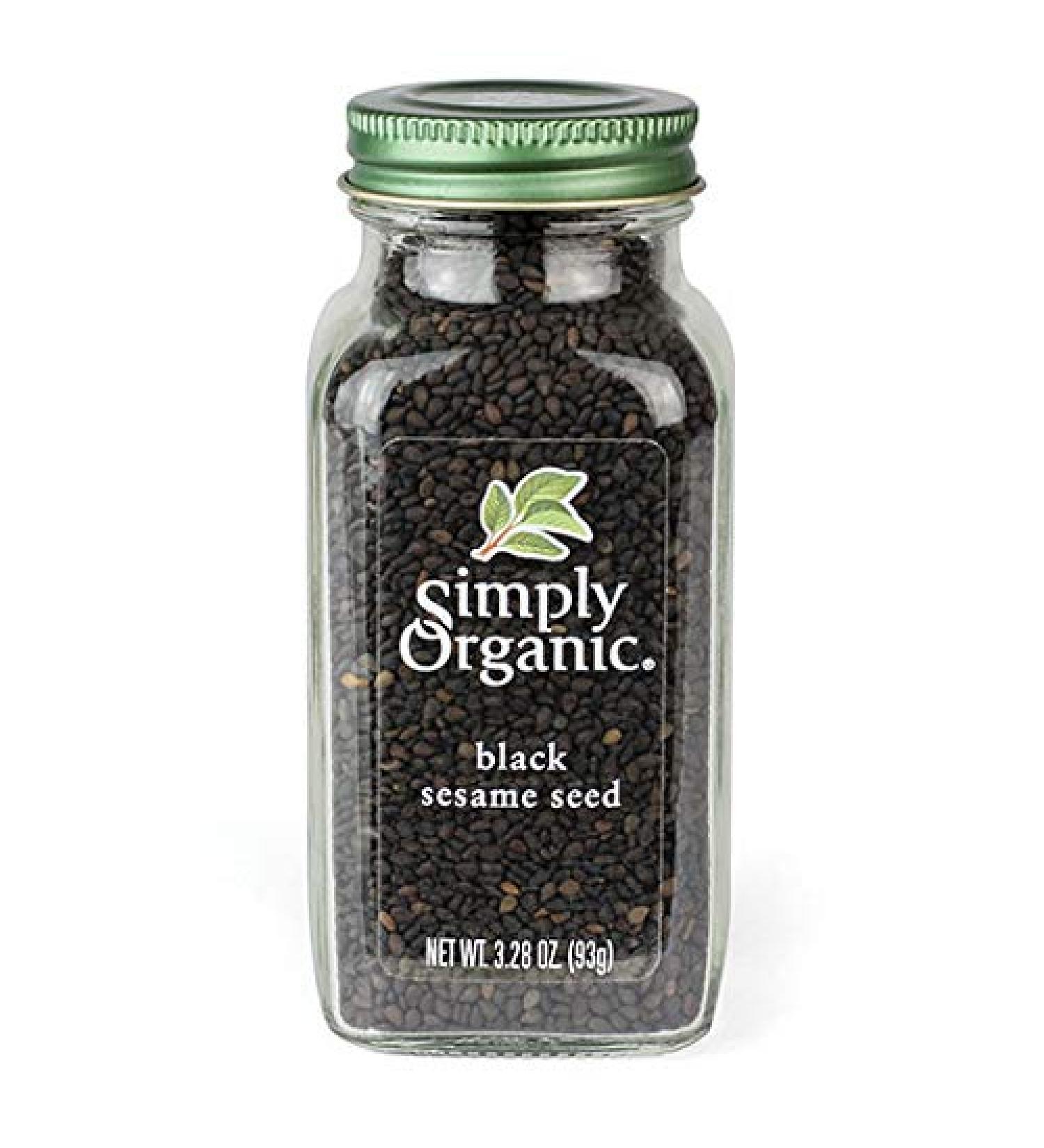 Buy Simply Organic Whole Black Sesame Seeds | 3.28 oz - Certified Organic & Premium Quality - Buy Online on GoSupps.com