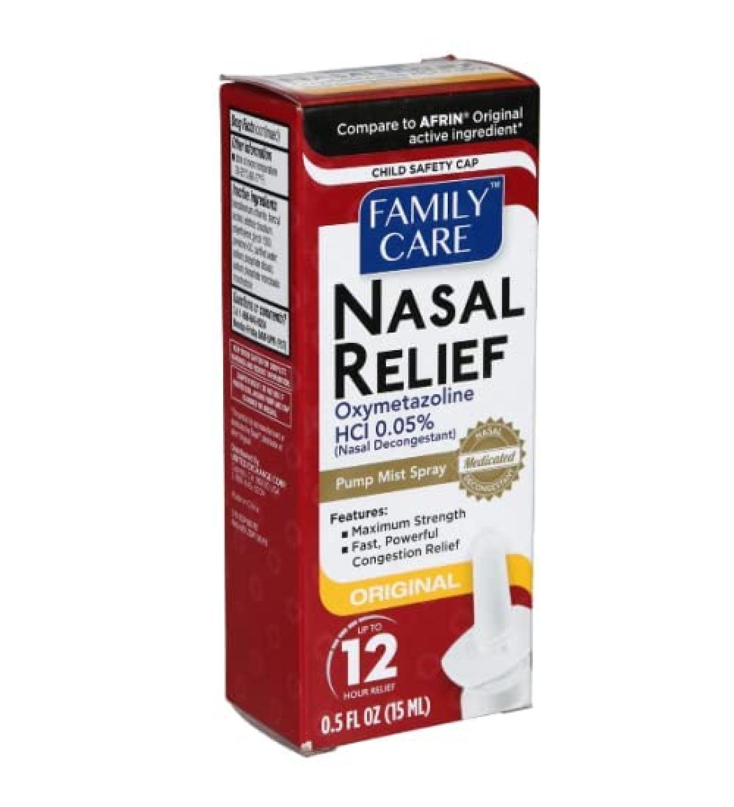 Assured Nasal Relief Spray 12 Hour Pump Mist, Oxymetazoline HCL 0.5 fl. Oz (6 Pack) - Buy Online on GoSupps.com
