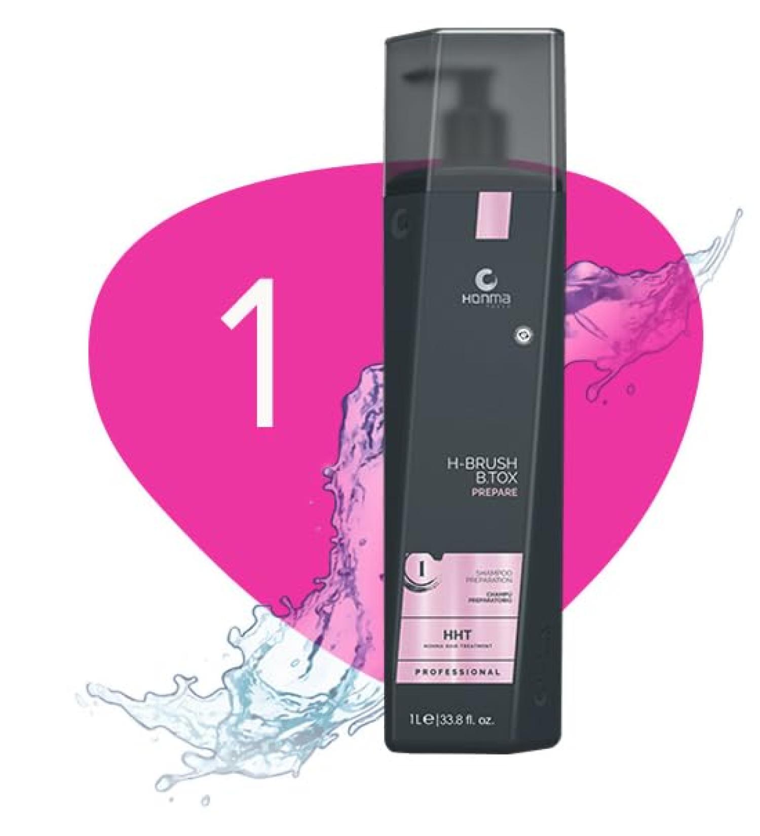 Honma Tokyo H-Brush B-tox Shampooing pr paratoire 1000 ml tape 1