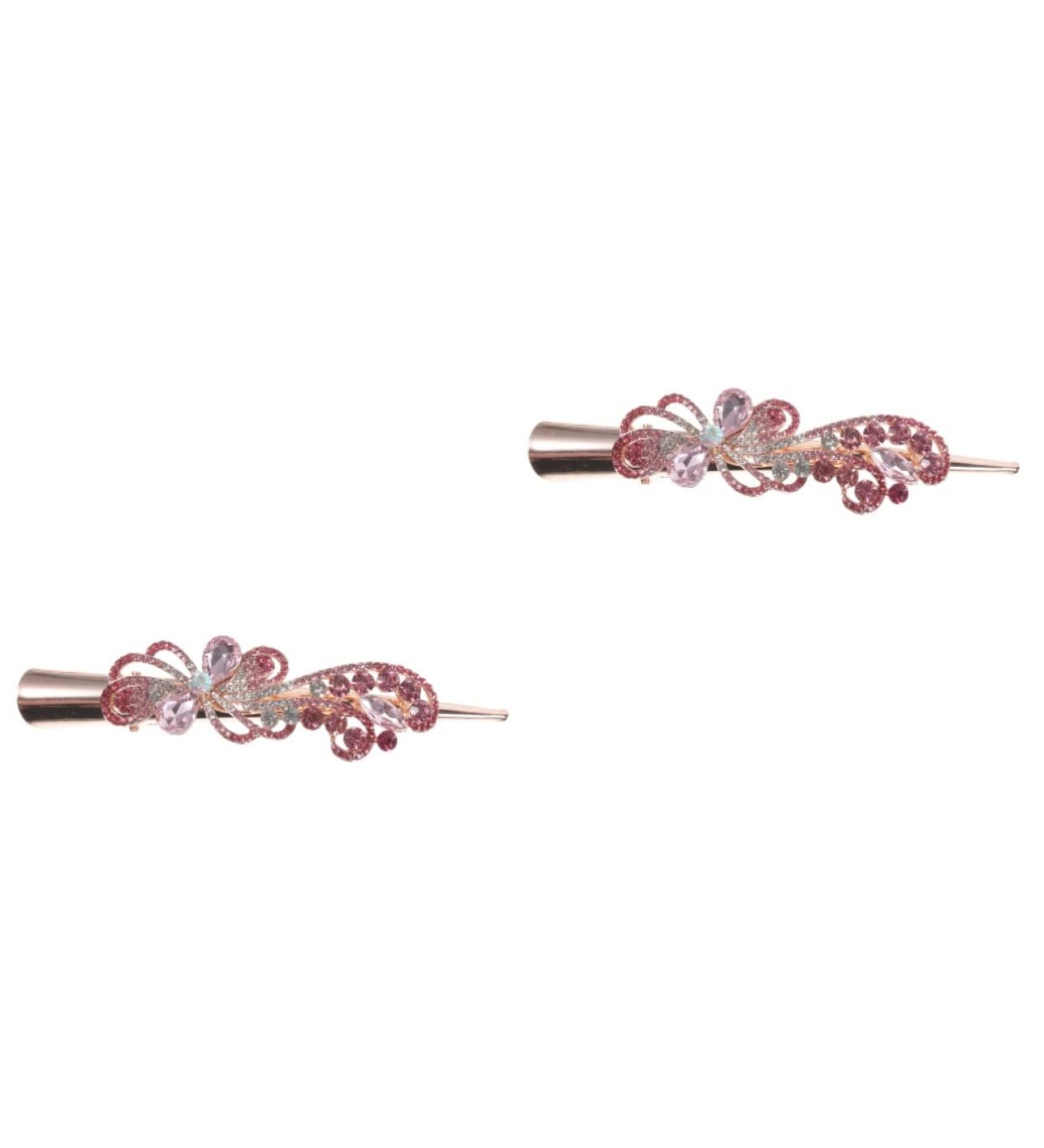 Beaupretty rhinestone hair clip bridal hair clip red hair clip crystal hair clips rhinestone barrettes flat hair clip rhinestone hair barrette Korean version Metal bride hair Crystal - Buy Online on GoSupps.com