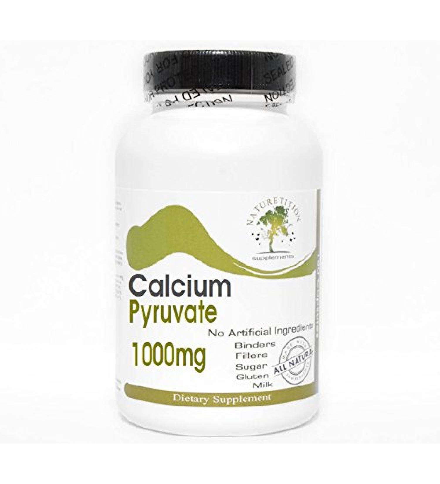 Calcium Pyruvate 1000mg 200 Capsules - No Additives Naturetition Supplements