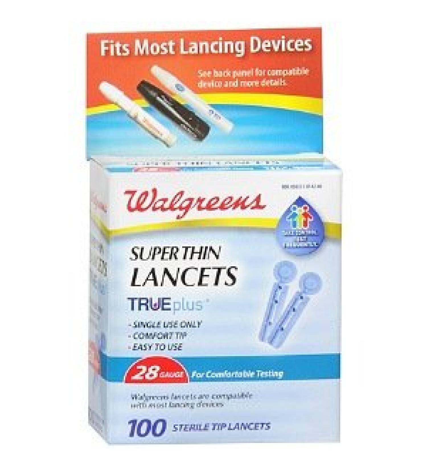 Walgreens 28 Guage Lancets 100 ea