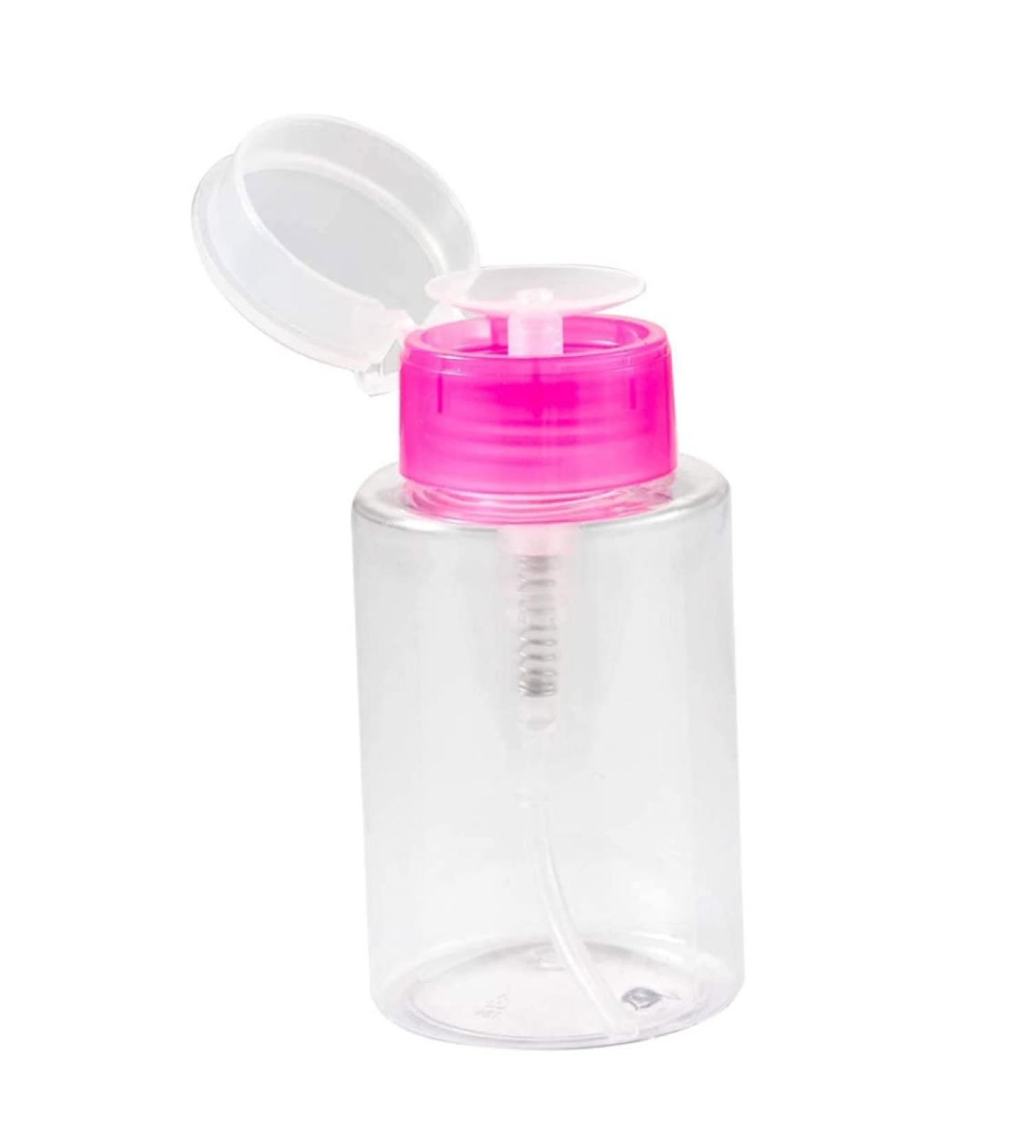 Nail Polish Remover Dispenser Empty Clear Push Down Bottle Plastic Pump Liquid Container Rosy 180ml Nail Polish Remover Dispenser Makeup Remover Dispenser Nail Polish Remover Liquid Bottle Nail - Buy Online on GoSupps.com