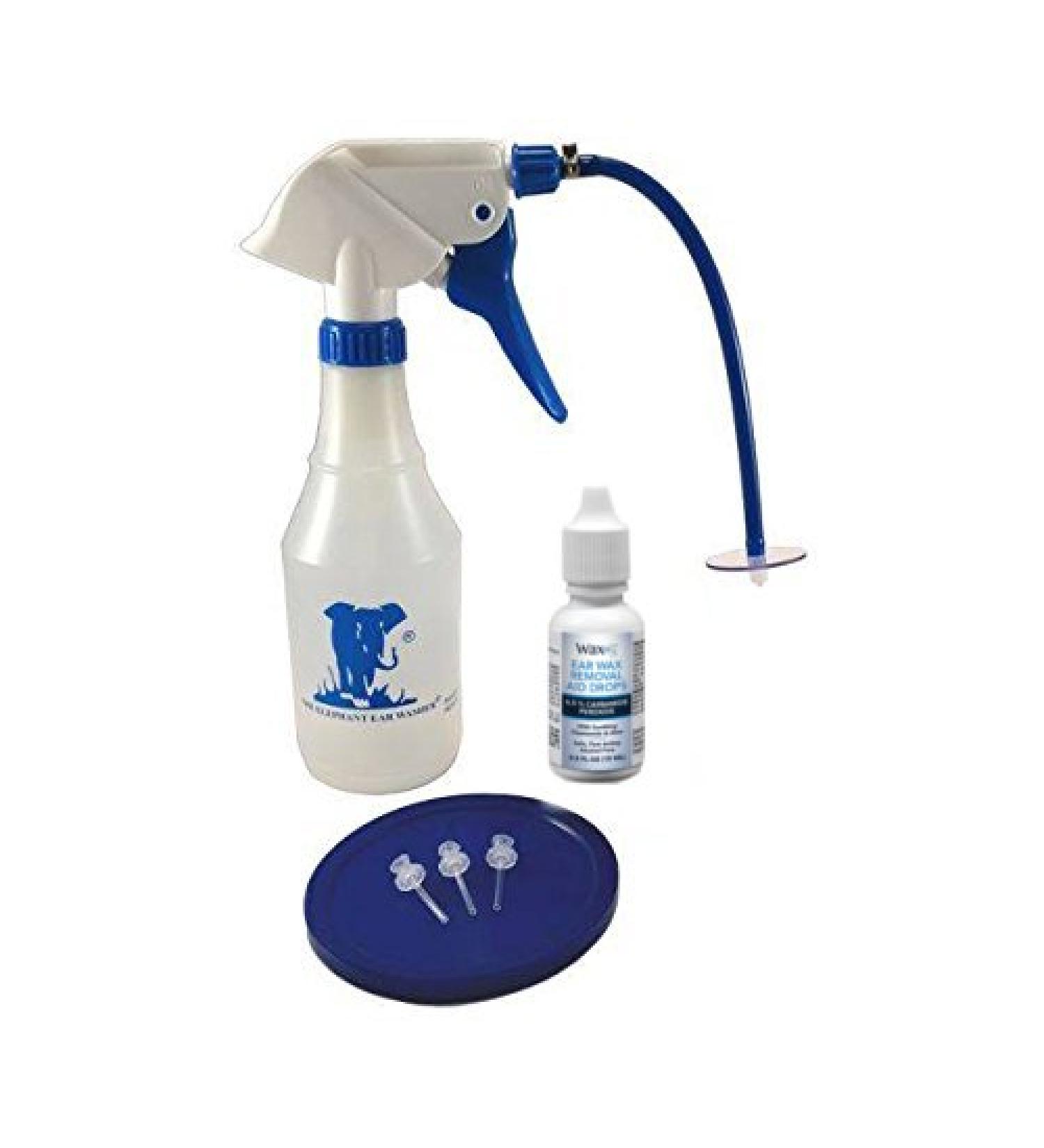 Elephant Ear Washer with WaxRx Ear Wax Removal Aid Drops