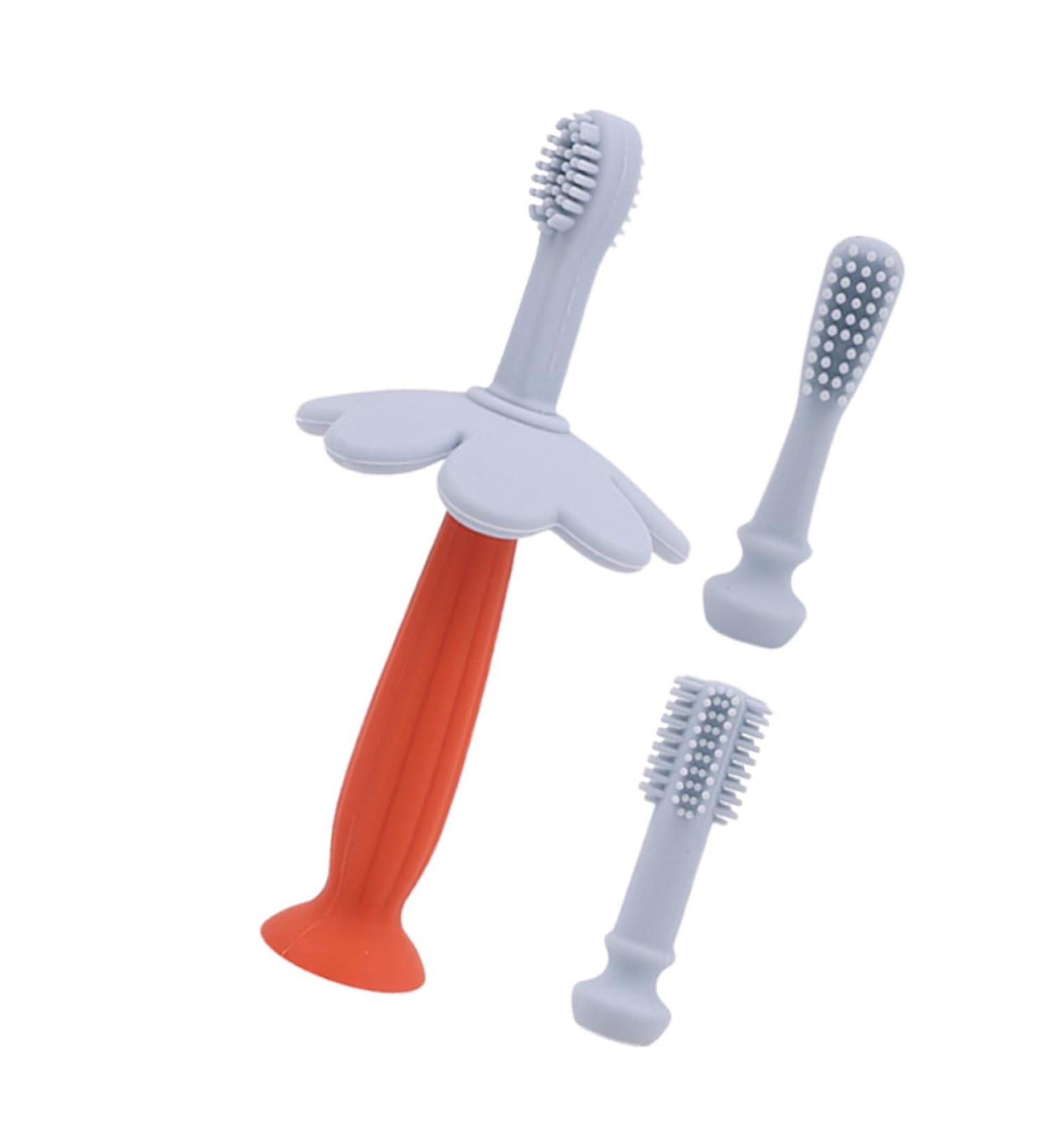 Buy Minkissy Children's Toothbrush - Silicone Oral Care Brush for Kids & Adults | Travel-Friendly Light Blue Tooth Cleaning Tool (1 Pack) - Buy Online on GoSupps.com