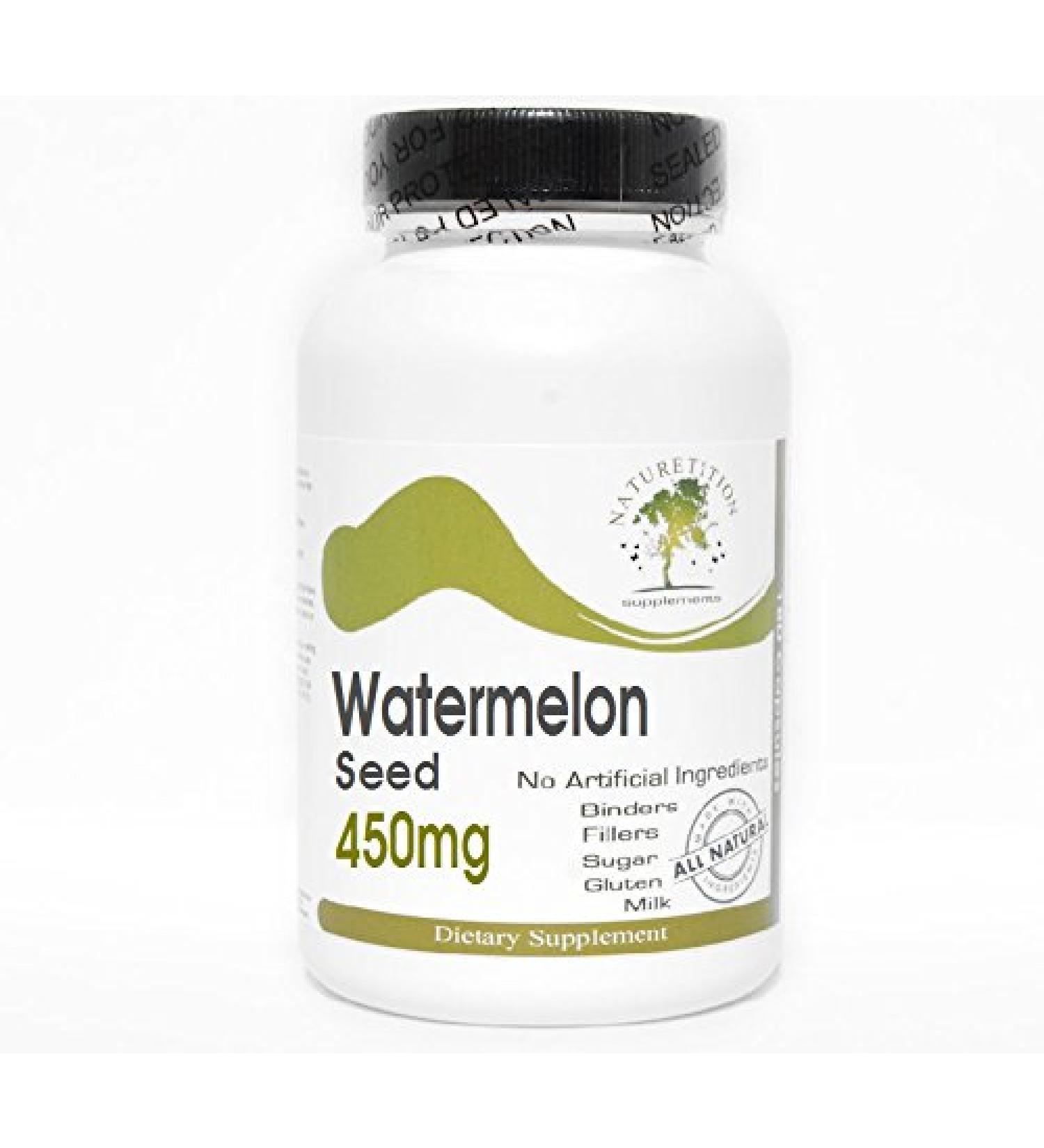 Watermelon Seed 450mg 90 Capsules - No Additives Naturetition Supplements