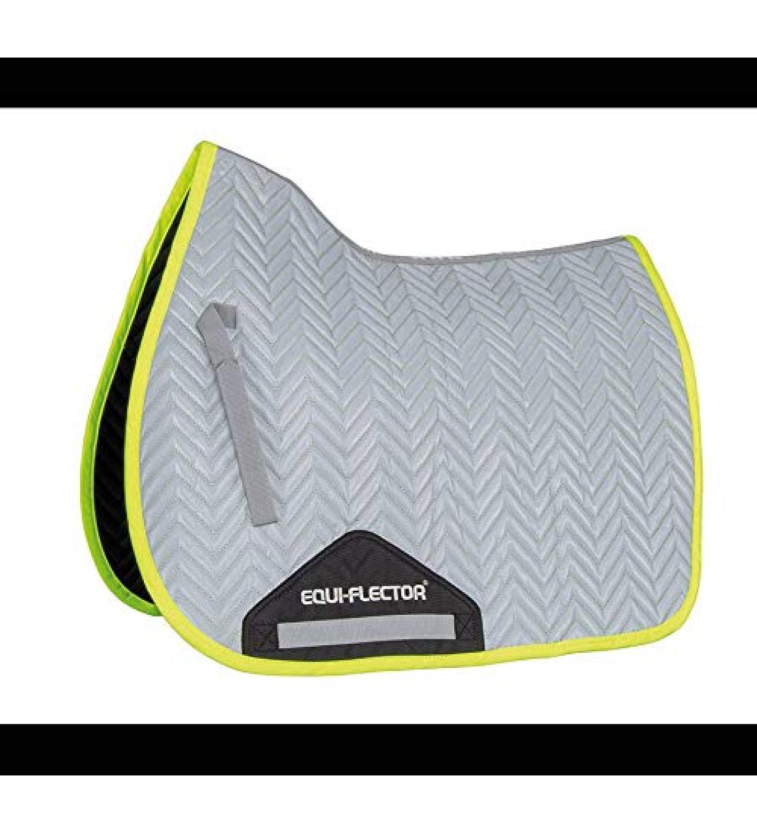 Equi-Flector Reflective Saddlecloth - Yellow Trim (17" - 18") 17"-18" Yellow