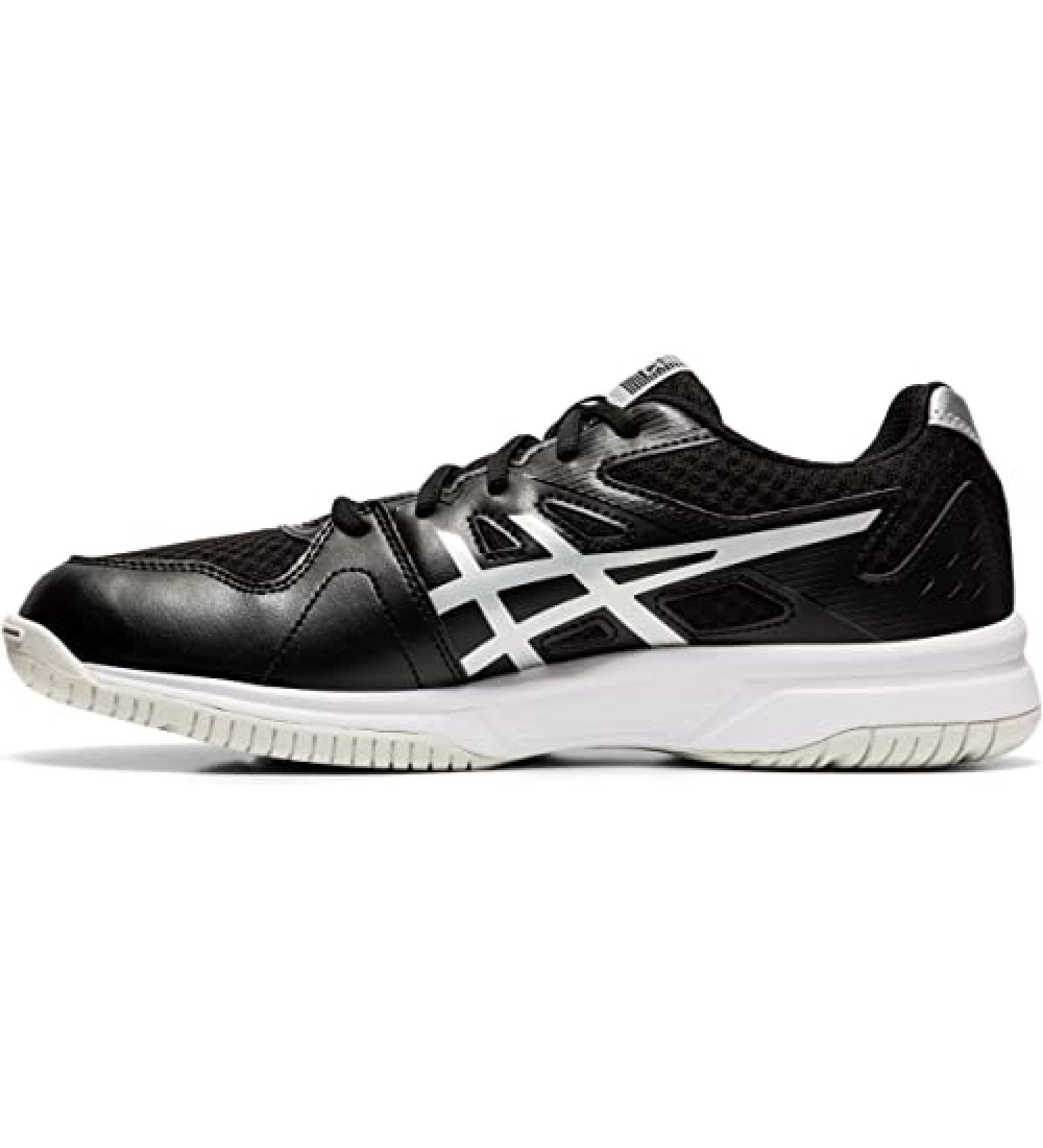 ASICS Men's Upcourt 3 Volleyball Shoes - Size 12, Black/Pure Silver - Buy Online on GoSupps.com