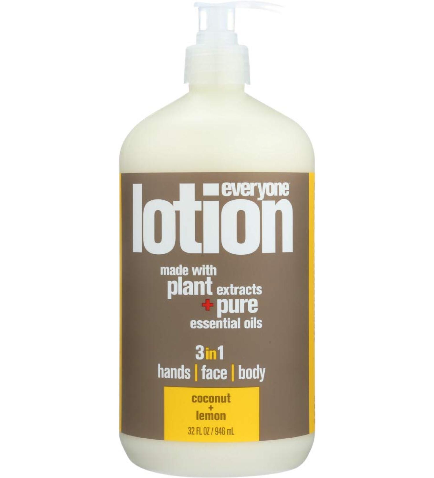 Everyone 3-in-1 Coconut Lemon Lotion - Hydrating Body Moisturizer - Buy Online on GoSupps.com