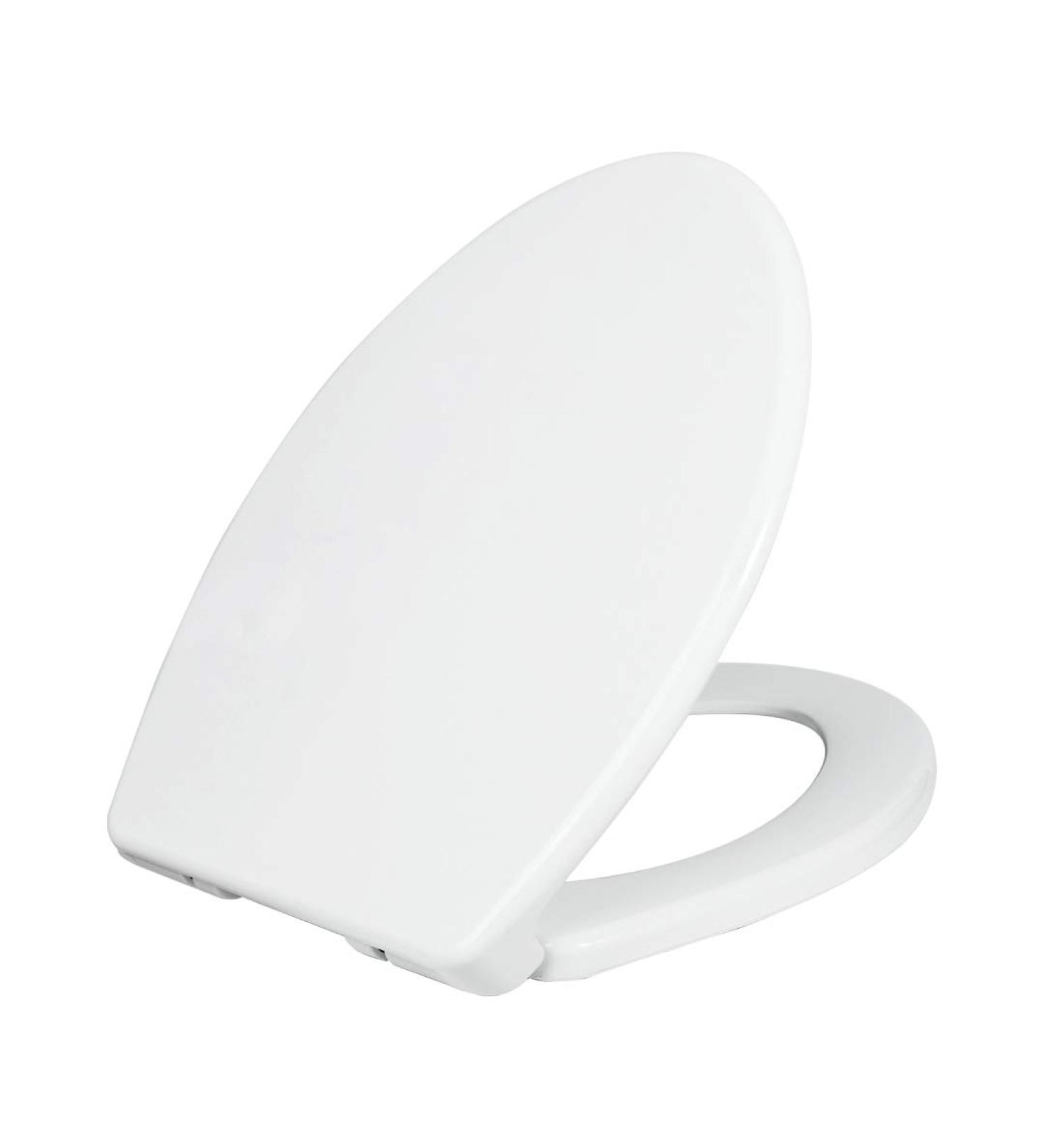 LUXE Bidet Luxe TS1008E Elongated Toilet Seat - Slow Close, Quick Release Hinges, Non-Slip Bumpers (White) - Buy Online on GoSupps.com