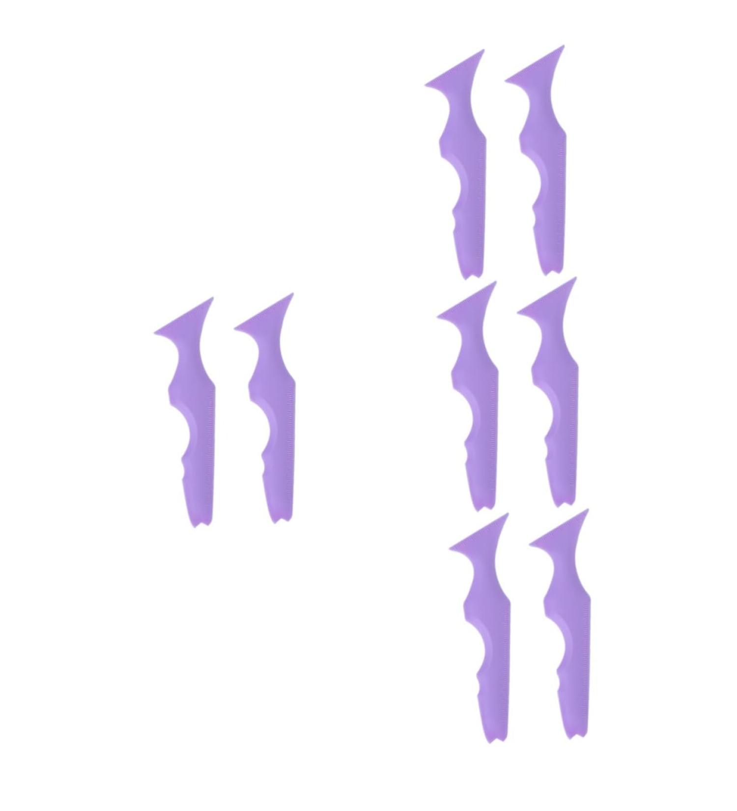 Angoily Eyelash Tool 8 Pcs Silicone Beauty Ruler Eyeshadow Eyebrow Stencils Aid Makeup Stencils Aid Cosmetic Beauty Tools - Buy Online on GoSupps.com