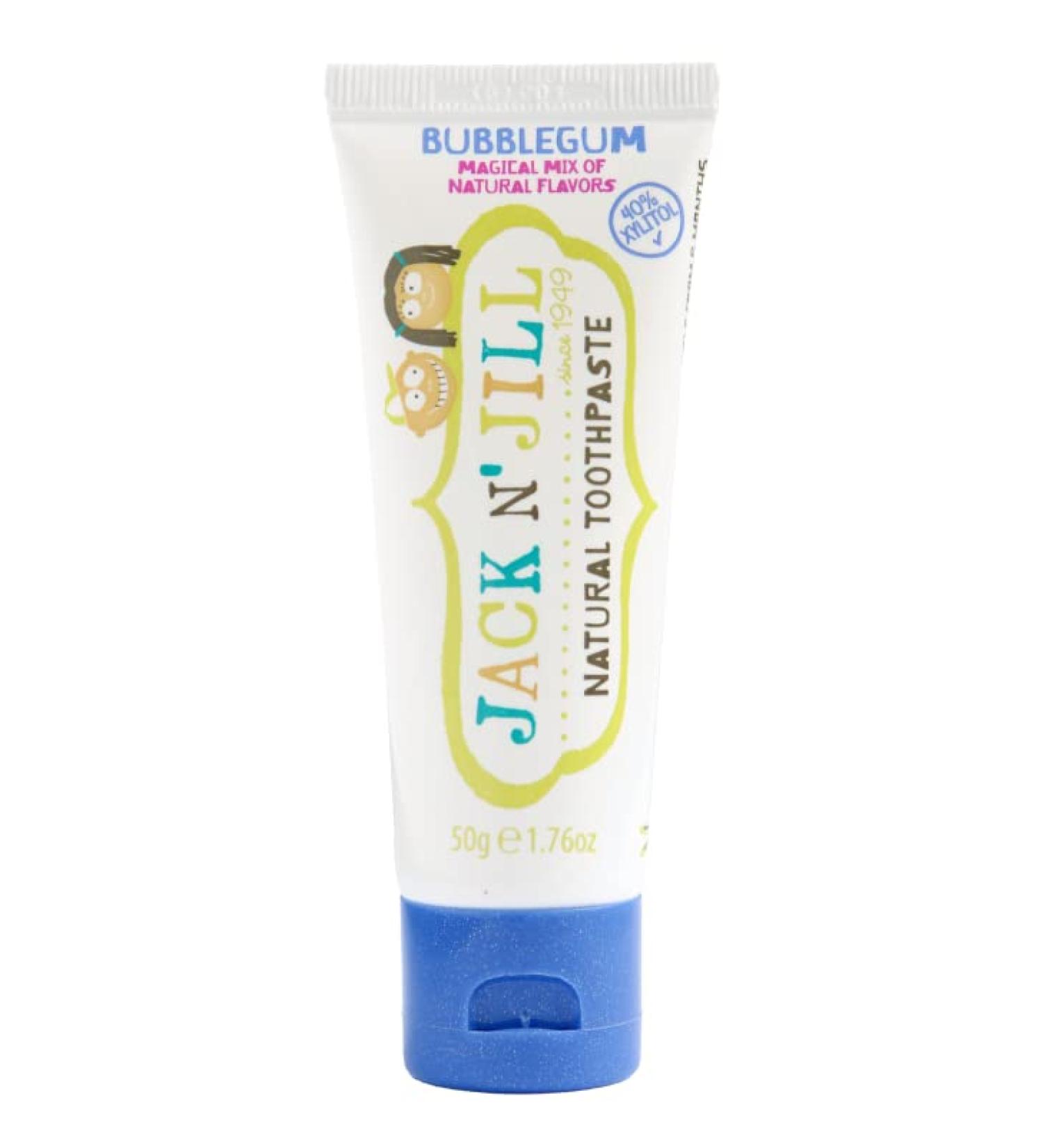 Jack N' Jill Bubblegum Flavour Kids Natural Toothpaste | Soothes Gums, Fights Decay | 50g - 6 Months - Buy Online on GoSupps.com