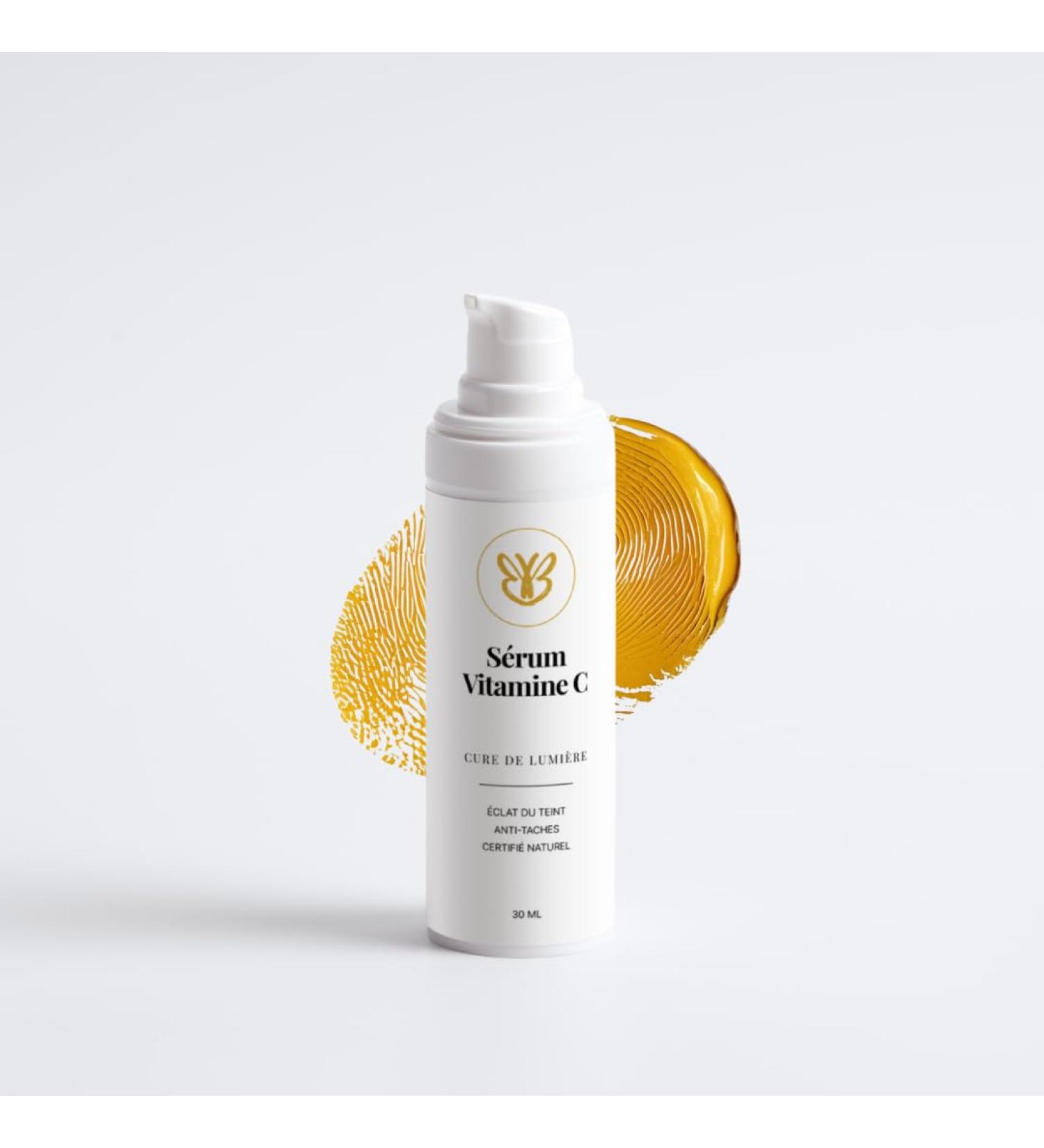 S rum Vitamine C Cure de Lumi re Certifi Naturel Ecocert Anti-Taches Brunes clat & Uniformise le Teint Peaux Matures Anti- ge Visage Yeux & Cou 30 ml Belle apr s 40 ans - Buy Online on GoSupps.com