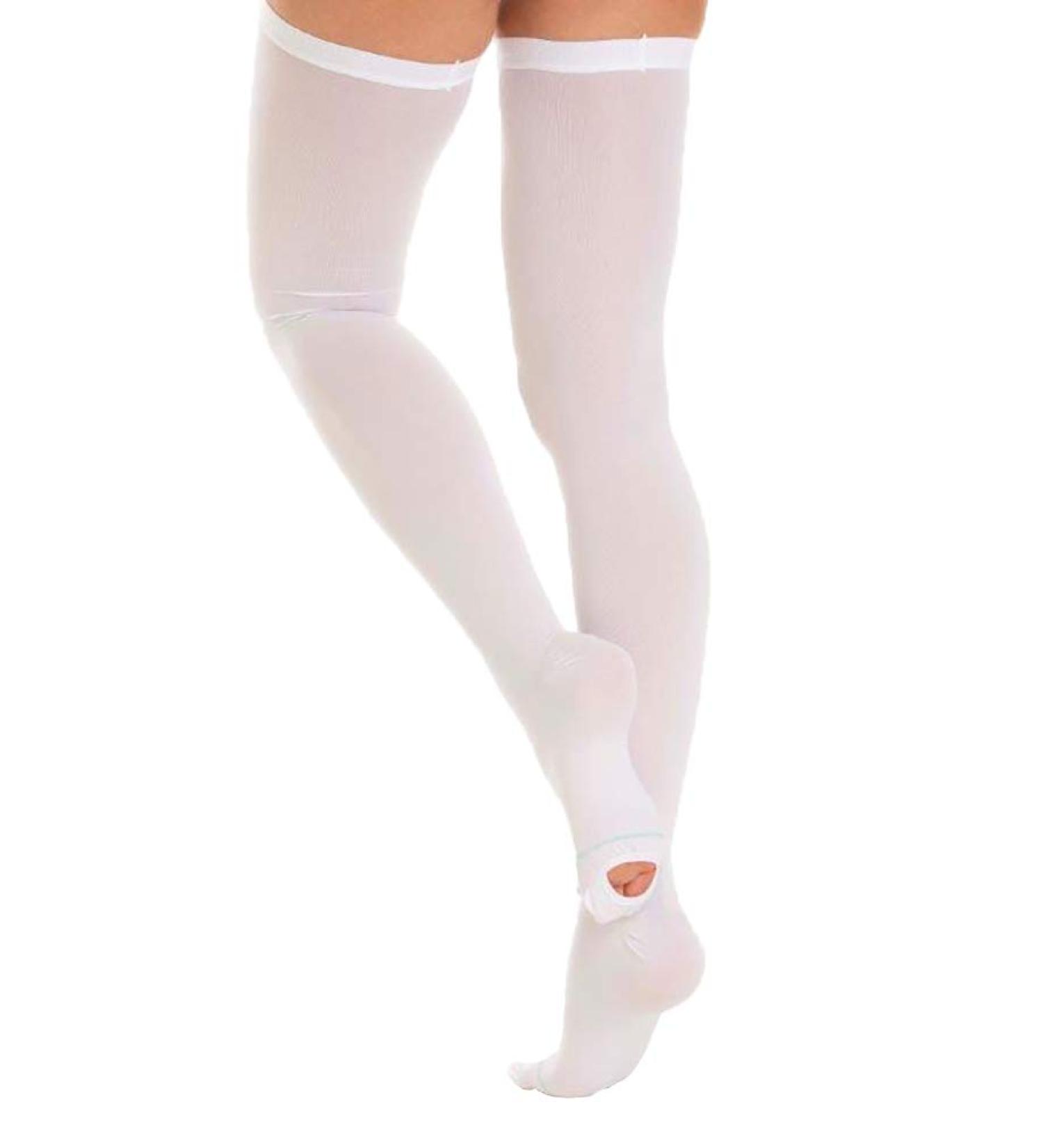Buy Manifattura Bernina Variform 1802S Halterless Antithrombosis Socks - Compression 18-21 mmHg for Hospital Stay XL White - International Shipping Available - Buy Online on GoSupps.com
