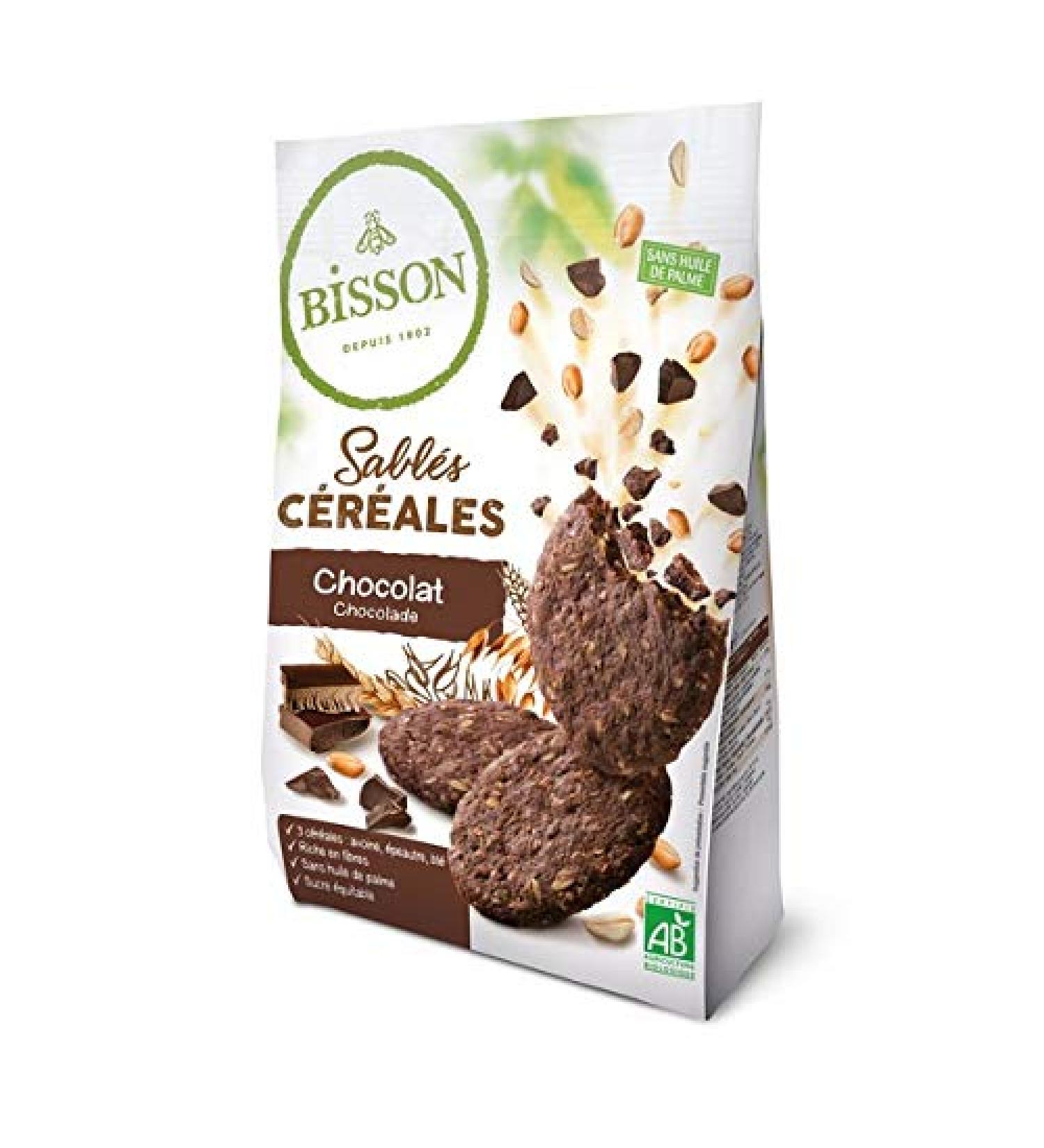 Bisson - Chocolate Cereal Shortbread 200G - Sold per unit - Buy Online on GoSupps.com